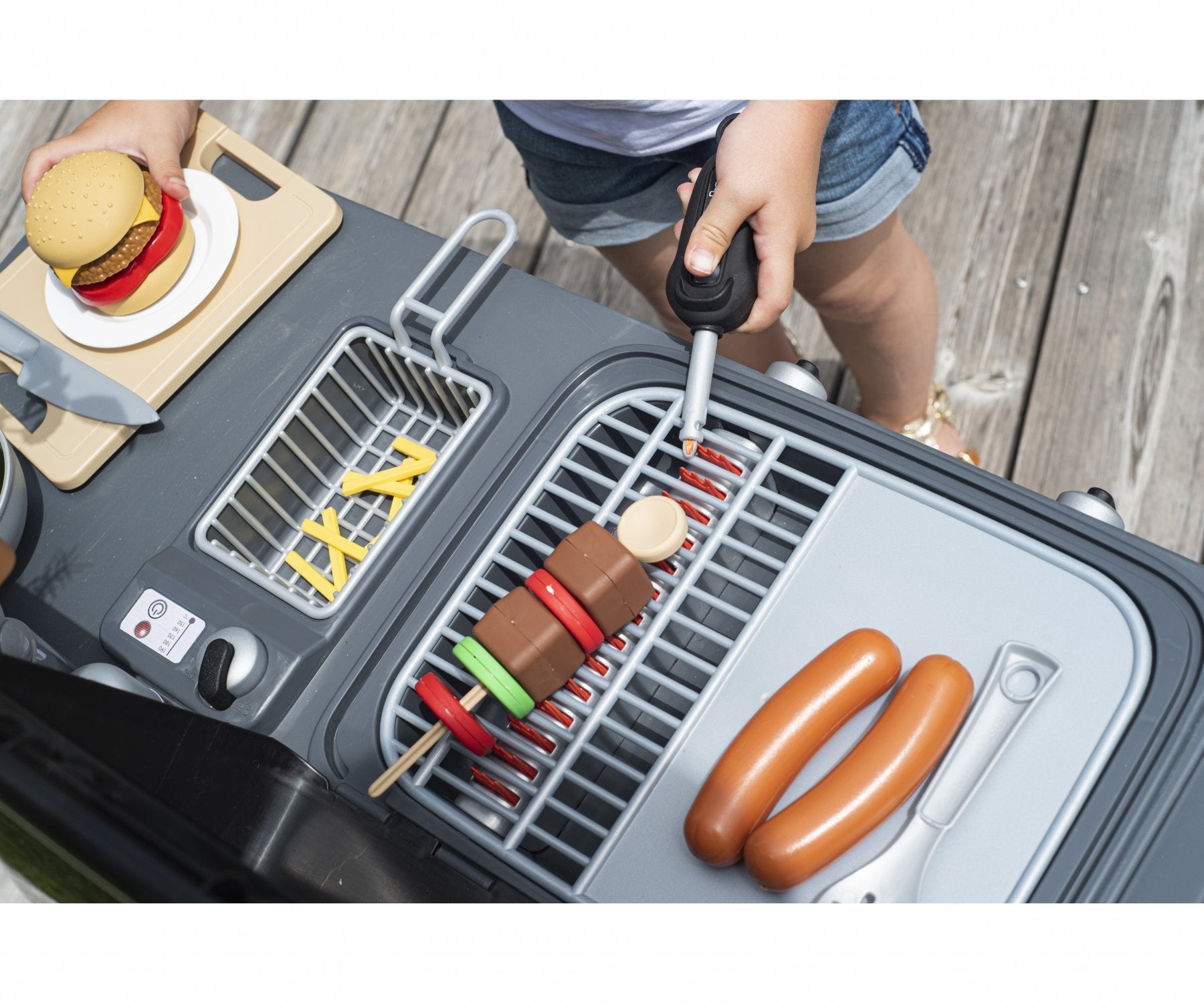 Smoby Garden Kitchen, Juega A La Cocina Gris/Marrón 7600312004