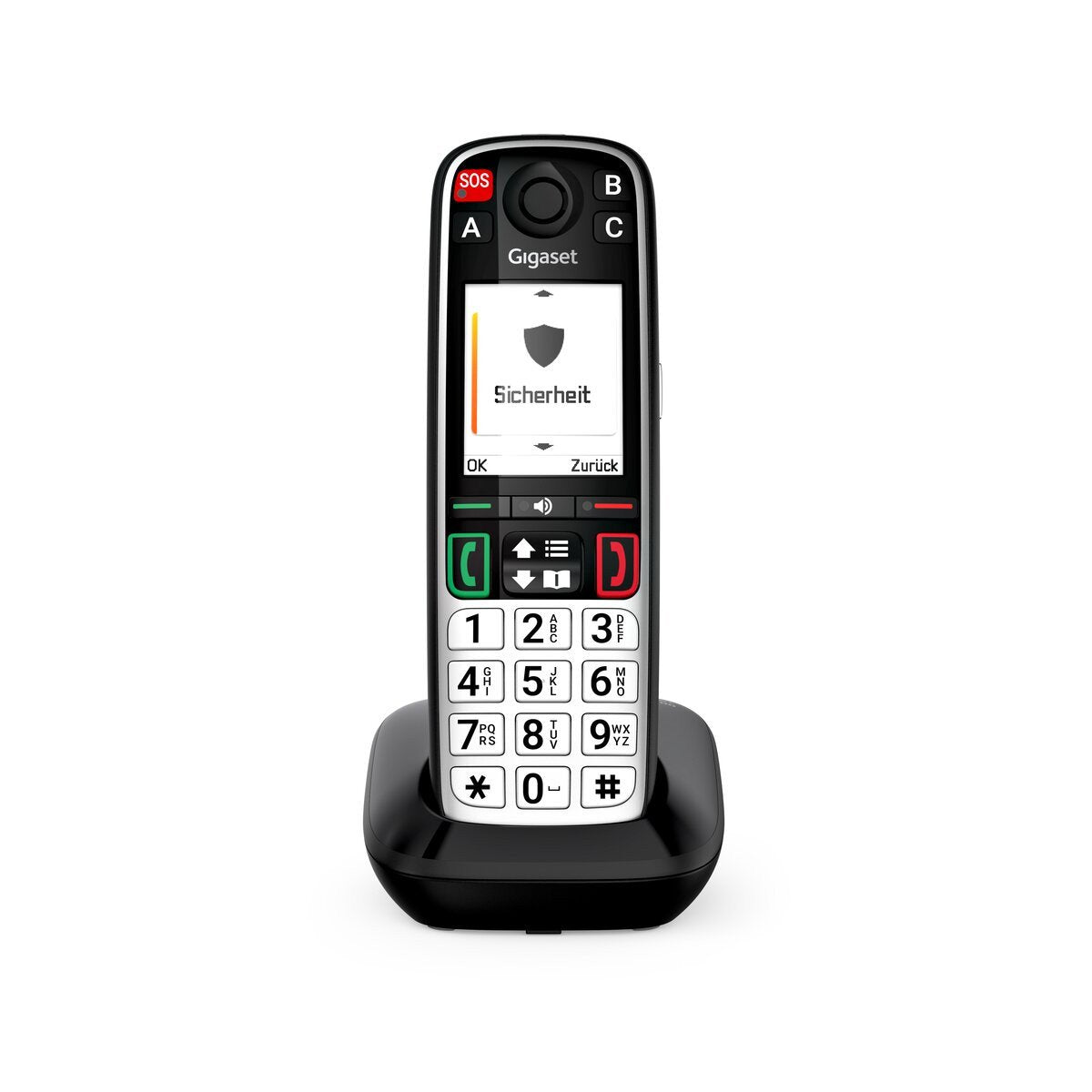 Gigaset Easy 500 Dect-Ladebasis Con 1 X Handset (Sos / Ls Life Style) - Negro