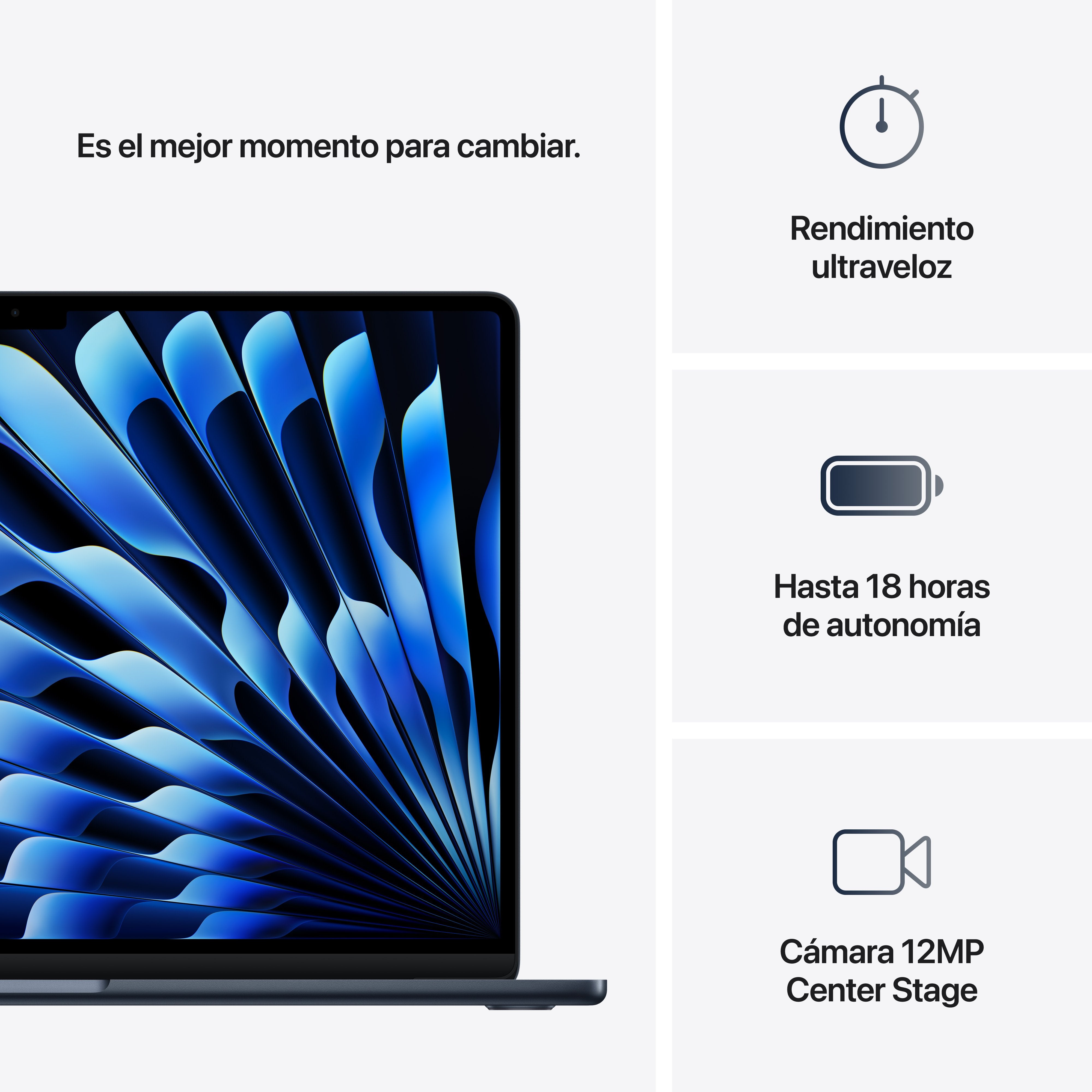 EAN 0195949842153 - Apple MacBook Air Apple M M4 Portátil 38,9 cm (15.3") 16 GB 256 GB SSD Wi-Fi 6E (802.11ax) macOS Sequoia  imagen 10