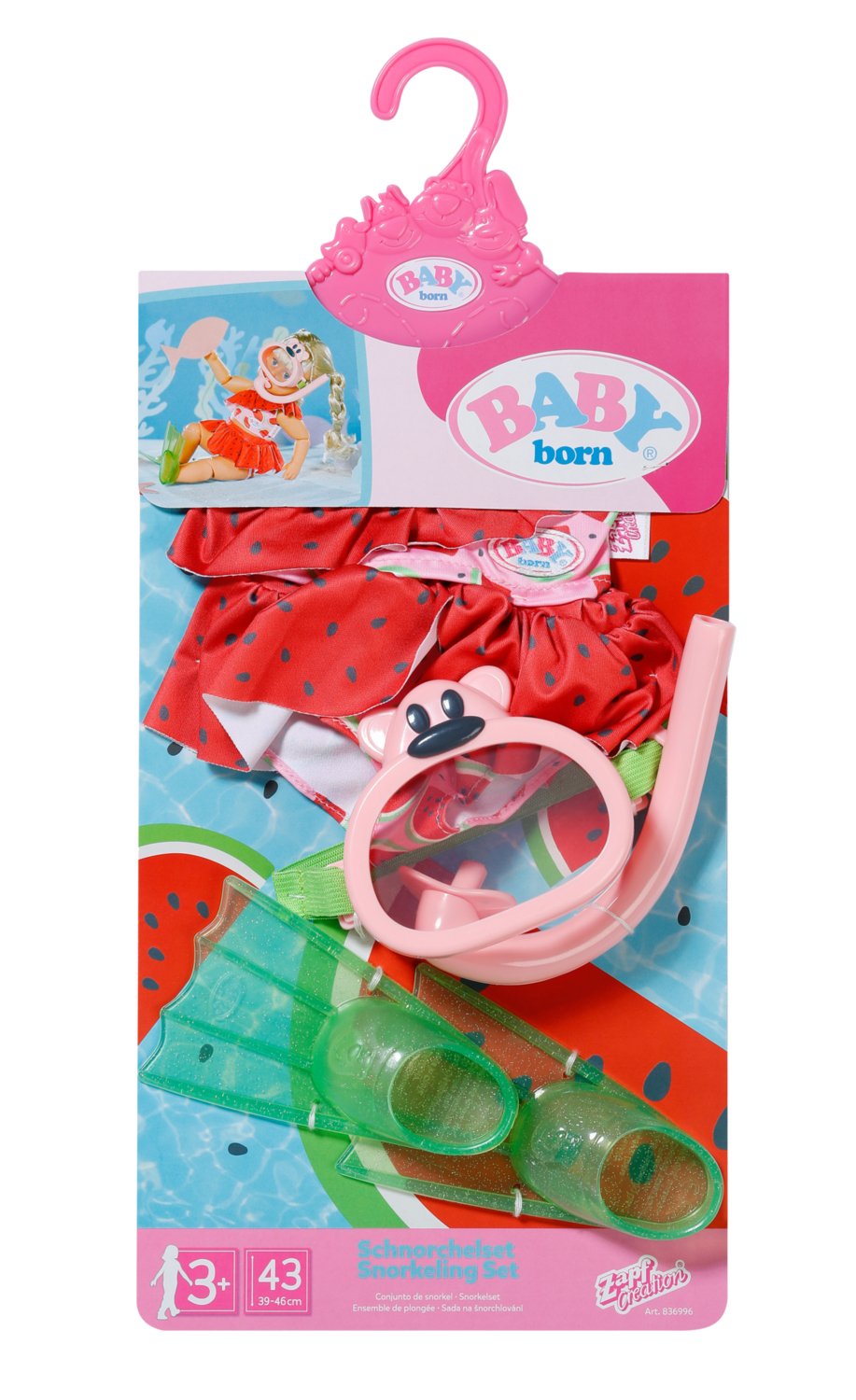 Zapf Creation Baby Born® Diversión De Buceo 43cm, Accesorios Para Muñecas 836996