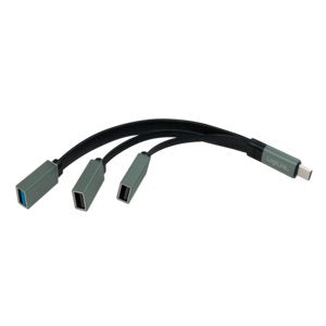 Logilink Ua0315 Hub De Interfaz Usb 3.2 Gen 1 (3.1 Gen 1) Type-C 5000 Mbit/S Negro, Gris