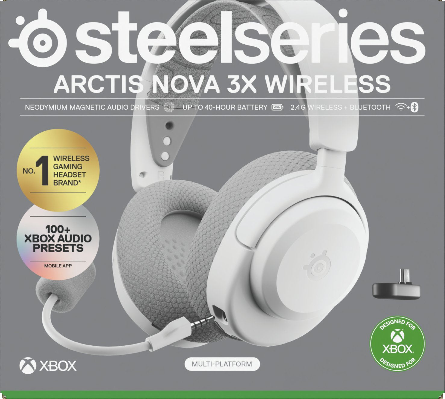 Steelseries Arctis Nova 3x Auriculares Inalámbrico Diadema Música/Uso Diario Bluetooth Blanco