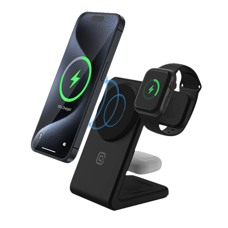 EAN 5904310703529 - Crong CRG-MSPS-BLK cargador de dispositivo móvil Reloj inteligente Negro Lightning, USB Cargador inalámbr imagen 1