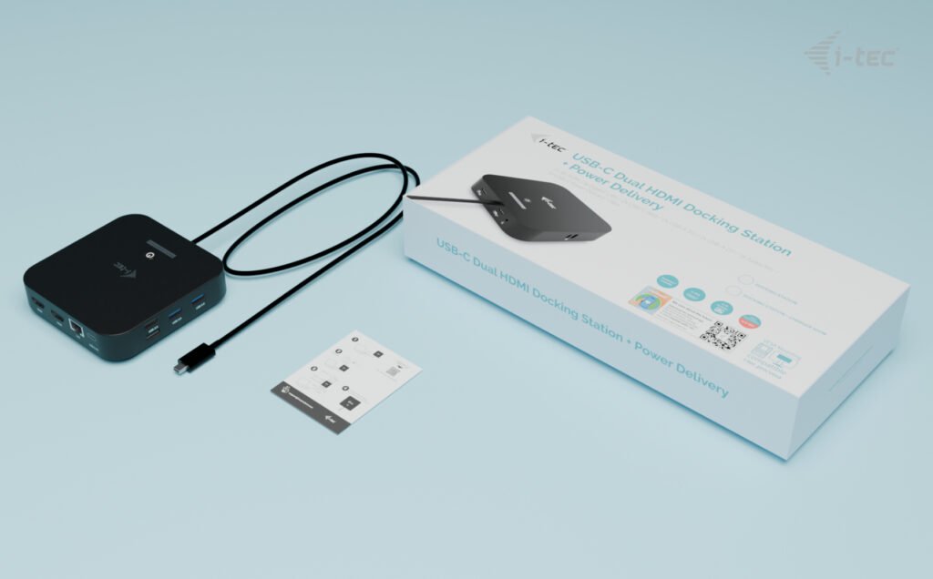 I-Tec Usb-C Dual Hdmi Ds 2x Hdmi 1x Glan 2x Usb-A 3.2 2x Usb 2.0 1x Usb-C Gen2 1x Usb-C Gen1 1x Audio Mic Jack 1x 100w Usb-C Pd