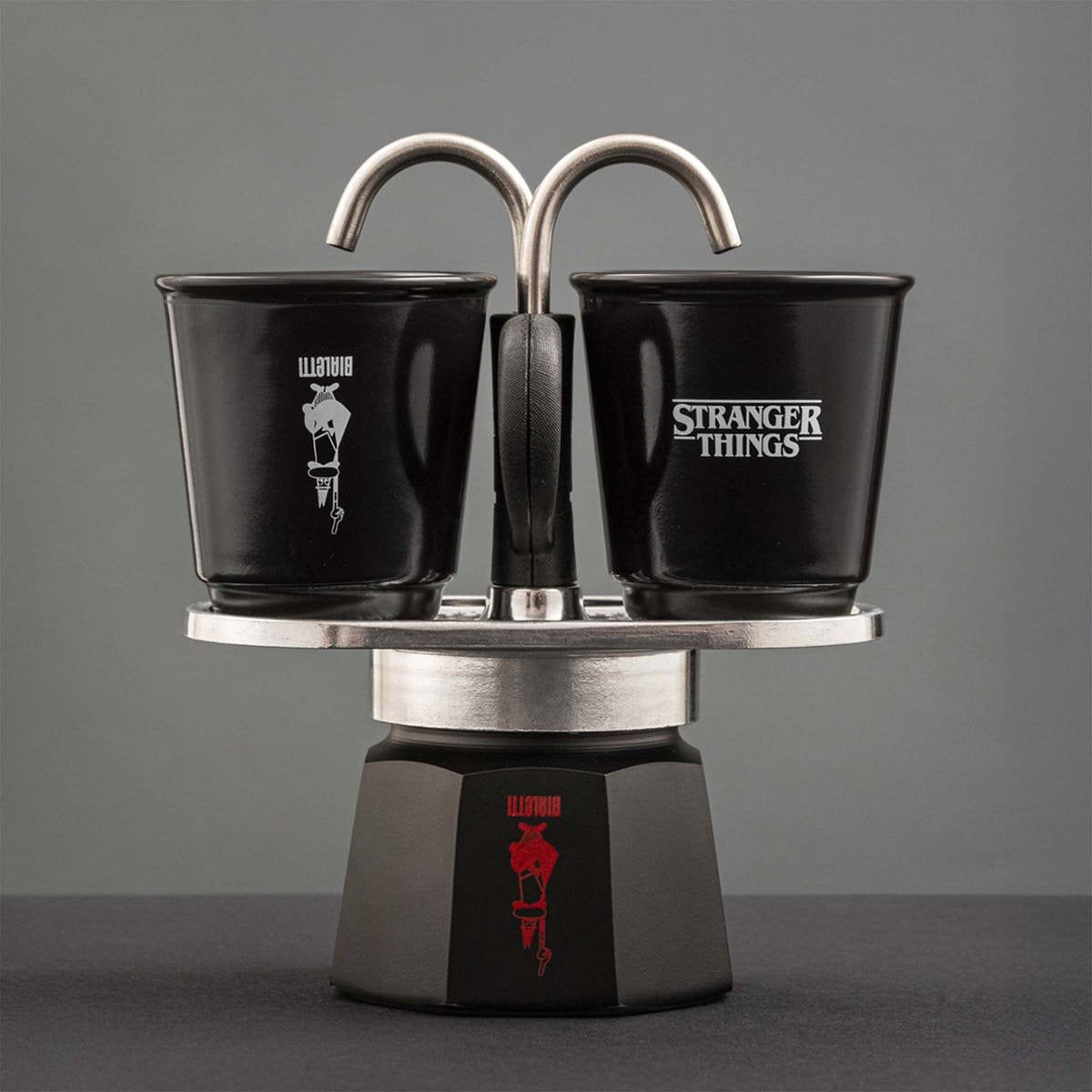 Bialetti Espressokanne Stranger Things Con 2 Espressotassen