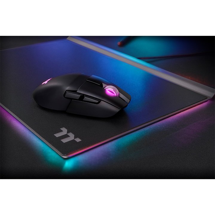 Ratón Thermaltake Argent M5 Ambidextro Rf Wireless + Bluetooth + Usb Type-A Óptico 16000 Dpi, Ratones Para Gaming Negro, Ambidextro, Óptico, Rf Wireless + Bluetooth + Usb Type-A, 16000 Dpi, Negro