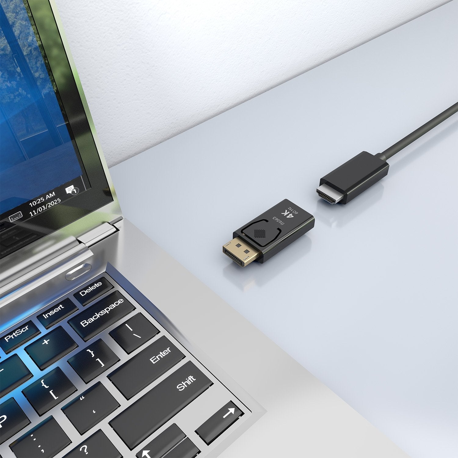 Aisens Conversor Displayport A Hdmi 4k@60hz, Dp/M-Hdmi/H, Negro