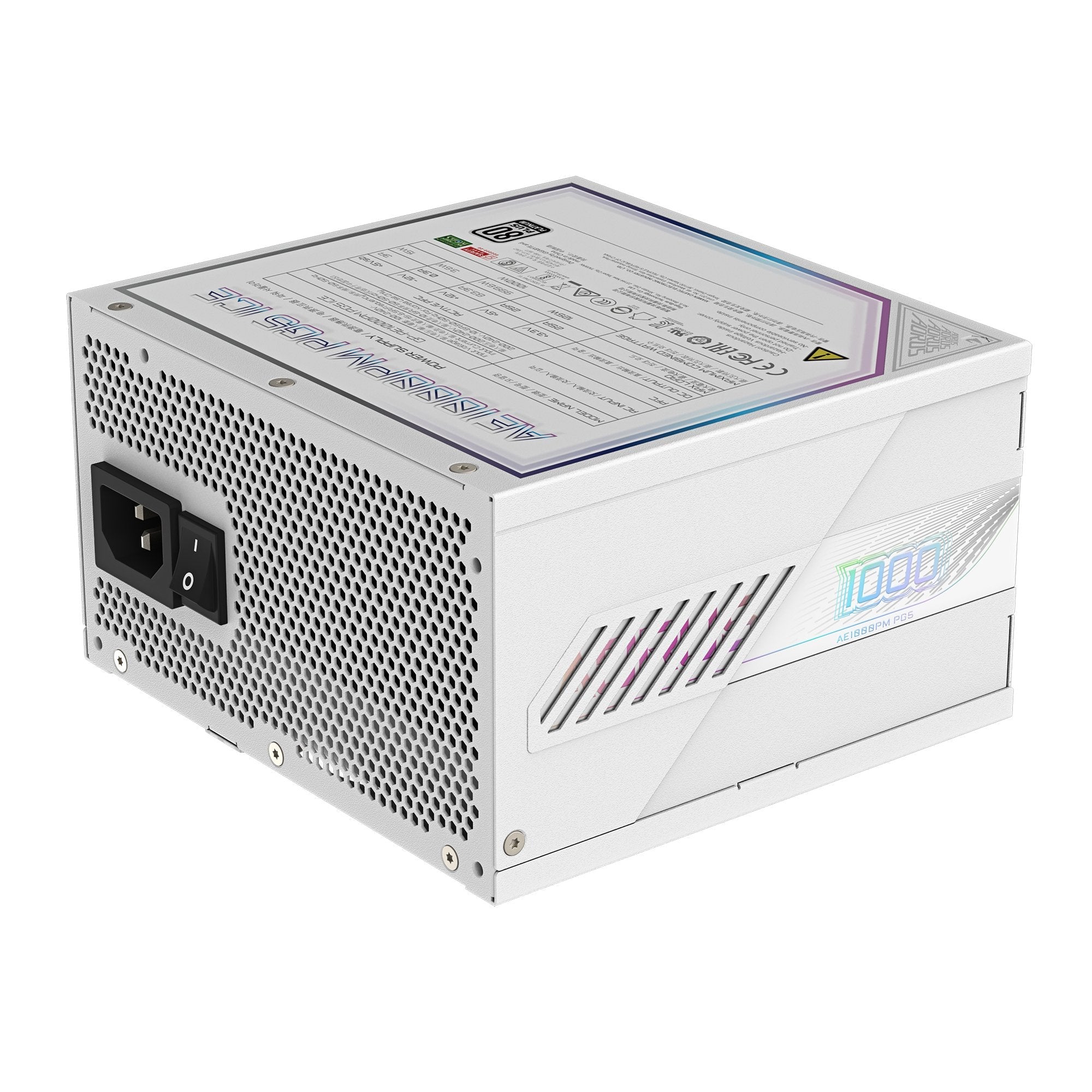 EAN 4719331554651 - GIGABYTE AORUS ELITE P1000W ICE unidad de fuente de alimentación 1000 W 20+4 pin ATX Blanco imagen 6