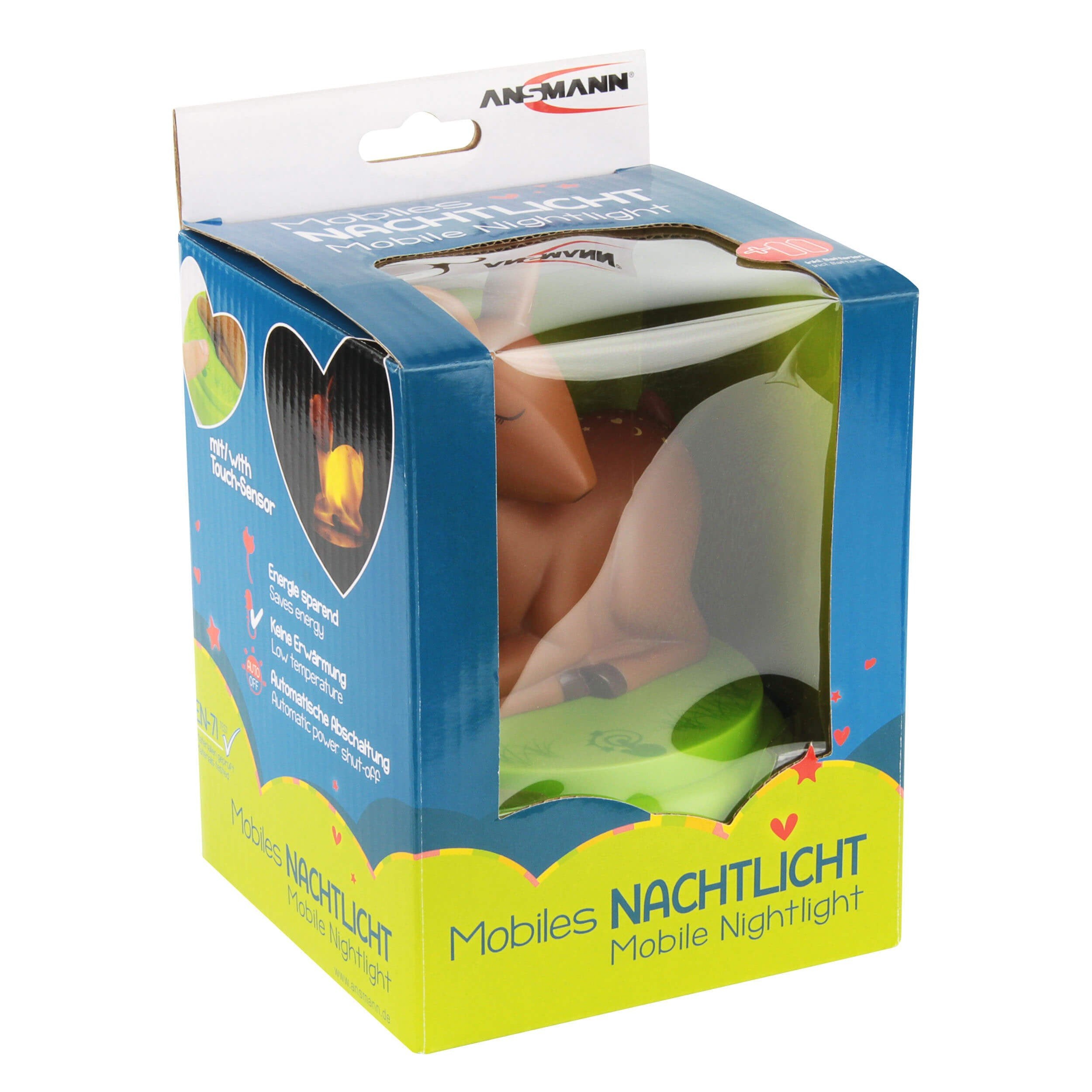 Ansmann 1800-0059 Luz Nocturna Para Bebés Marrón, Verde Led