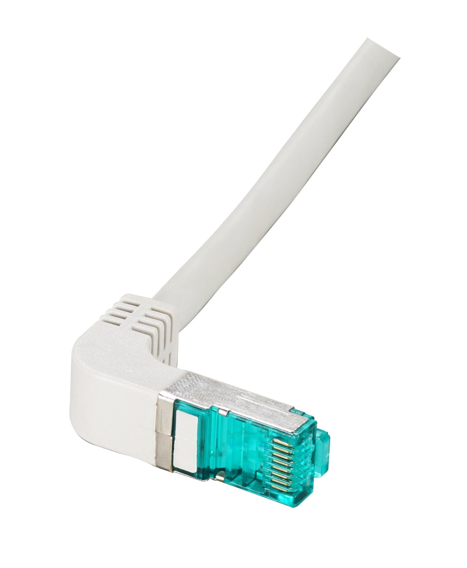 Patchcable Rj45, Cat6a 500mhz, 0.25m, Gris, S-Mp(S/Ftp), Lszh, Einseitig 90grad Gewinkelt