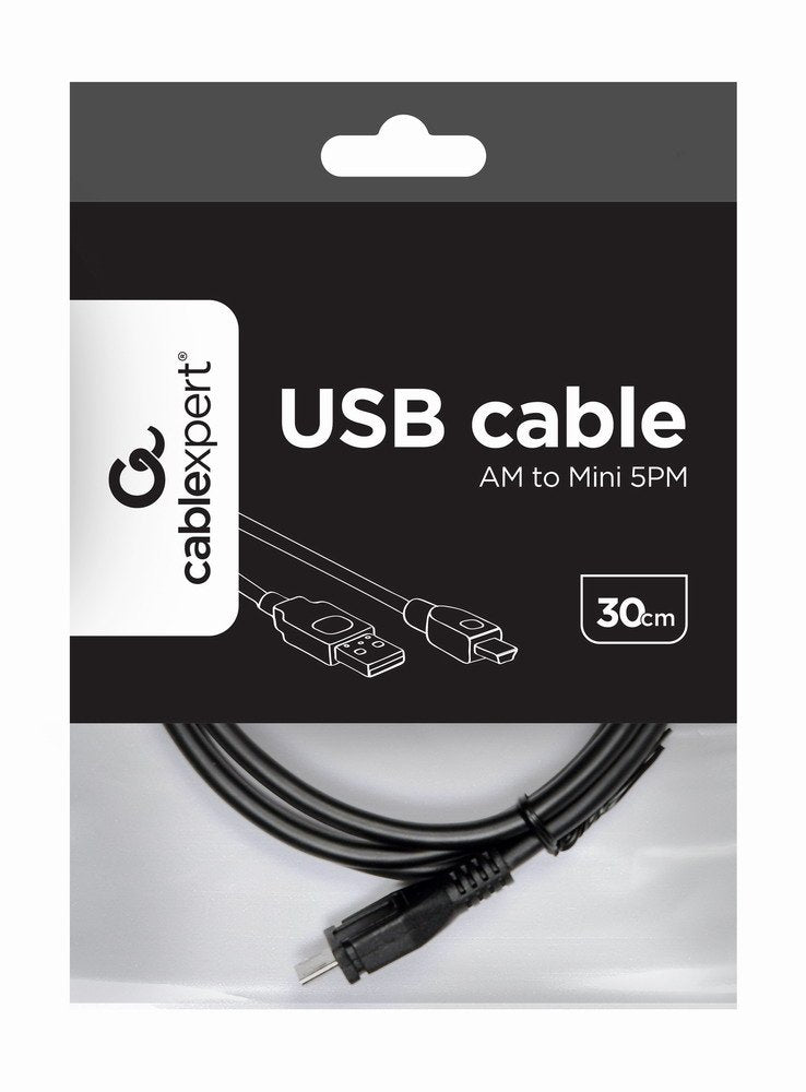 EAN 8716309060738 - Gembird 0.3m USB 2.0 A/mini-USB M cable USB 0,3 m USB A Micro-USB A Gris imagen 2