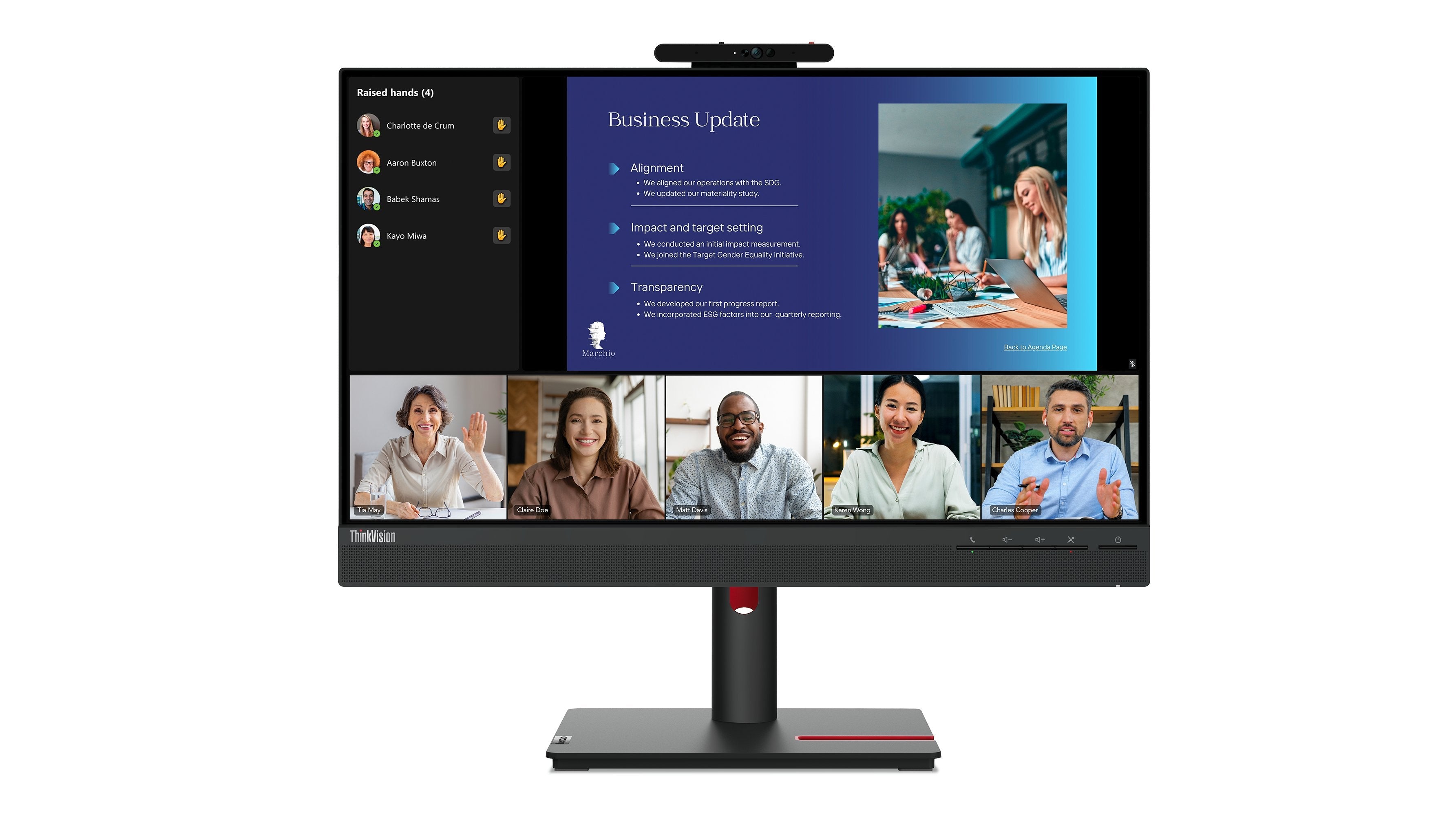 EAN 0196801782235 - Lenovo ThinkVision T24v-30 LED display 60,5 cm (23.8") 1920 x 1080 Pixeles Full HD Negro imagen 8