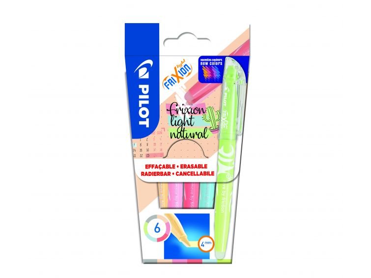 Pilot Pen Frixion Light Natural Marcador Fluorescente Multicolor