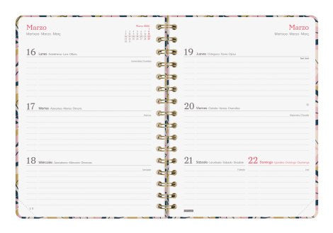 EAN 8422952405559 - Finocam 760062826 agenda Agenda semanal Multicolor imagen 4