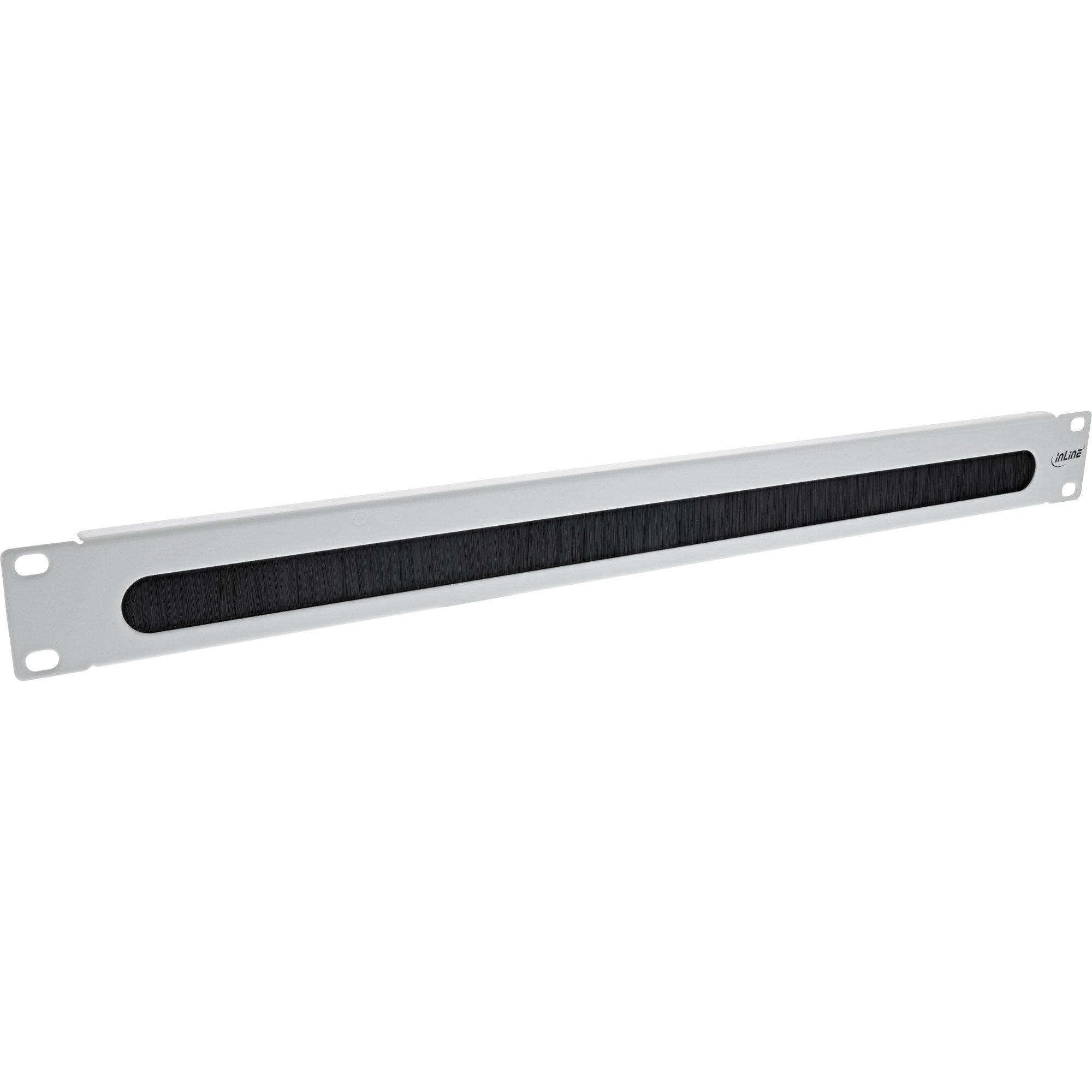 Placa Pasamuros Inline 19" Con Cepillo, 1u, Gris Ral 7035