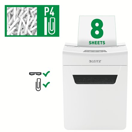 EAN 4002432127160 - Leitz 80910000 triturador de papel Gris, Blanco imagen 7