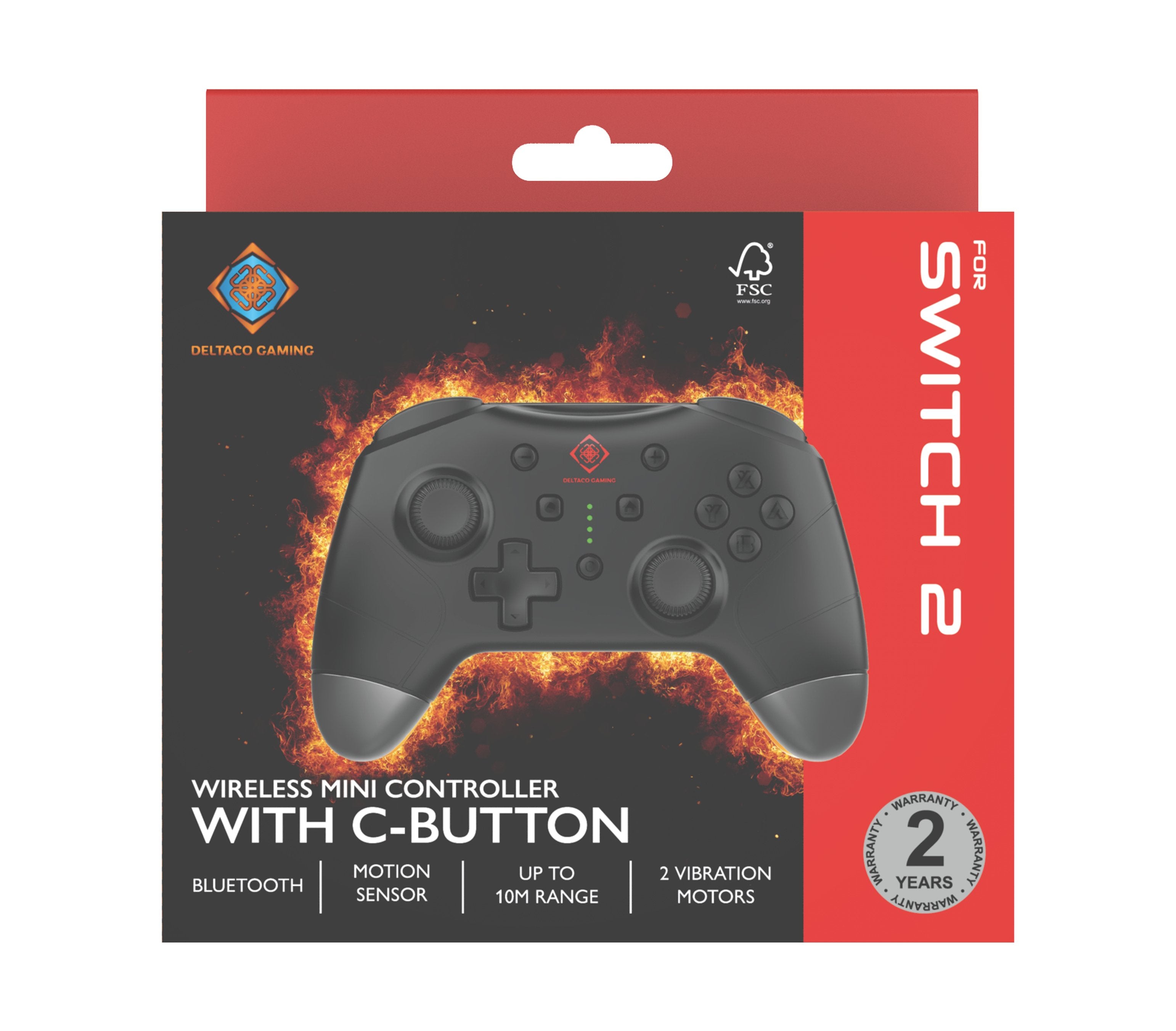 EAN 7333048063625 - Deltaco Gaming GAM-183 mando y volante Negro Bluetooth/USB Joystick/Palanca de control lateral + cuadrant imagen 10