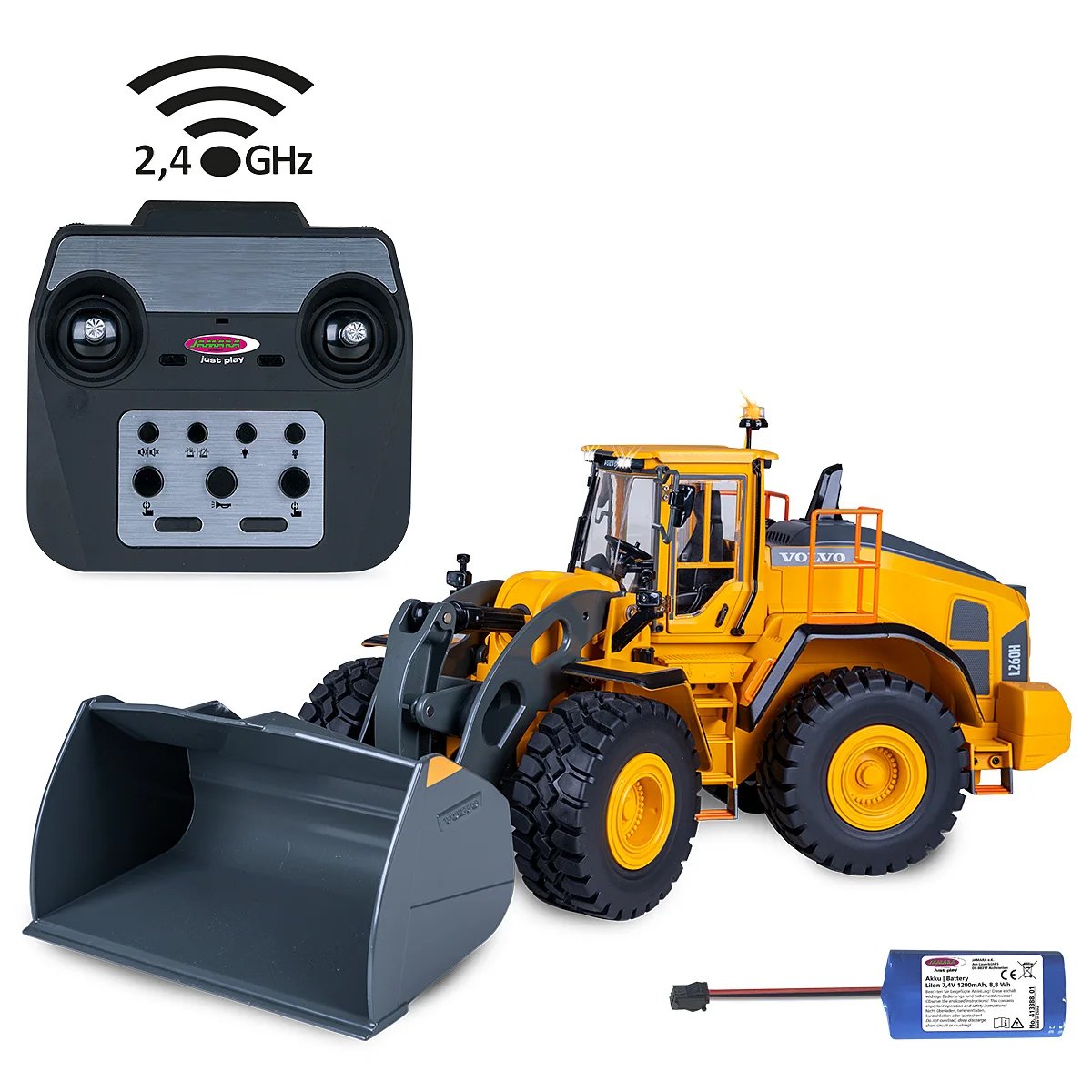 Jamara Radlader Volvo L260h 1:14 2,4ghz Bricks 14+