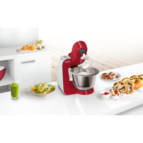 EAN 4242002903880 - Bosch MUM58720 robot de cocina 1000 W 3,9 L Gris, Rojo, Acero inoxidable imagen 2