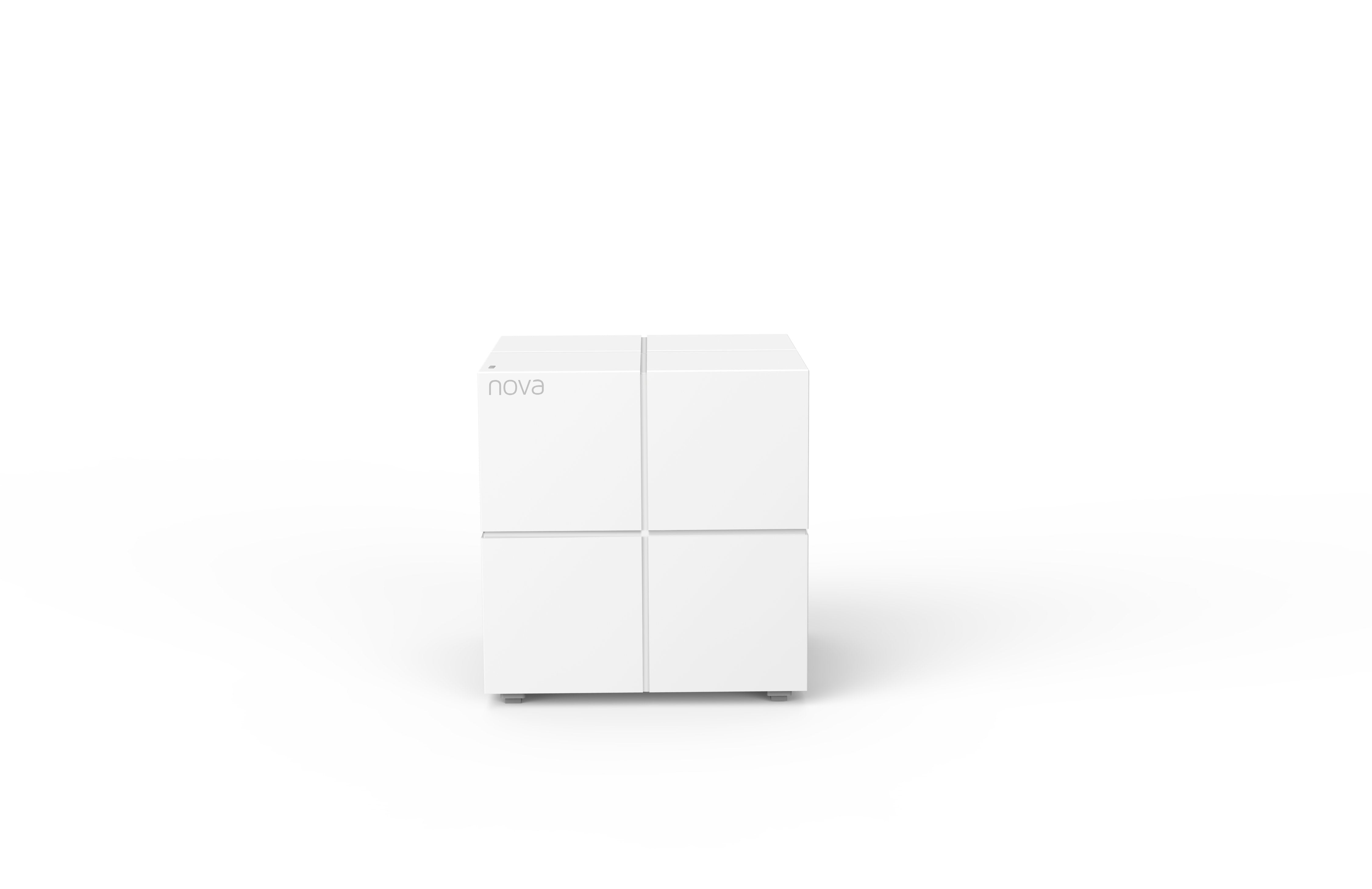 Sistema Mesh Wifi Tenda Mw6-Nova 3 Unidades Wifi A/Ac/B/G/N/ 600m2  2 Puertos Gigabit Gestión Por App