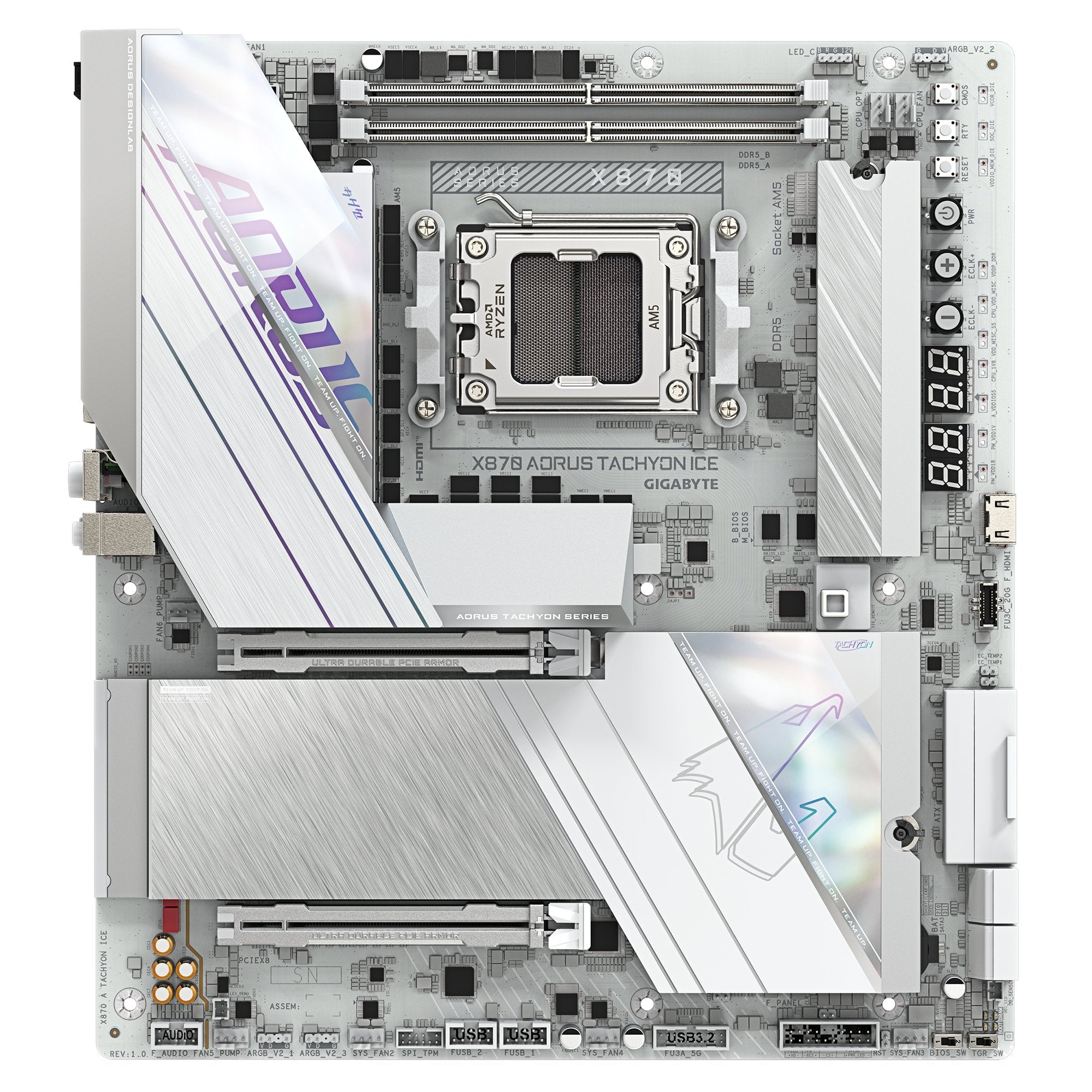 EAN 4719331874933 - GIGABYTE X870 AORUS TACHYON ICE AMD X870 Zócalo AM5 ATX extendida imagen 2
