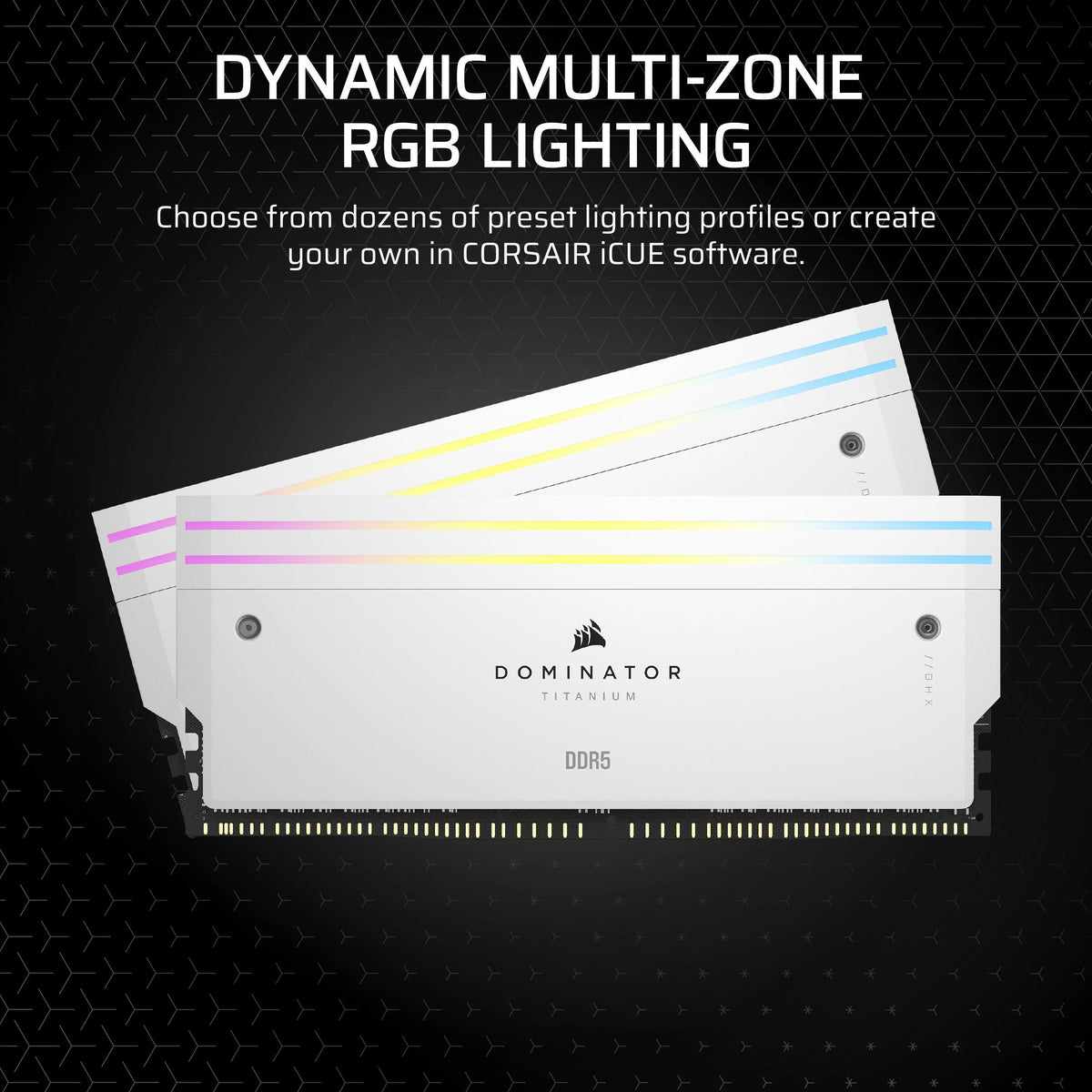 K Corsair Dominator Titanium Light Enhancement Kit, Rgb Led, Blanco Heatsink Functional Leds, No Dram Ics (Cmplekit2w)