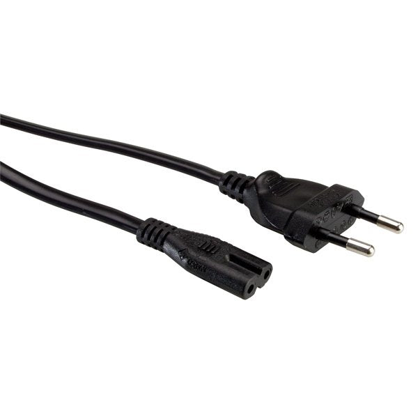 Roline Netzcable Euro-Flachstecker Auf C7 2polig Schwarz 1,8m