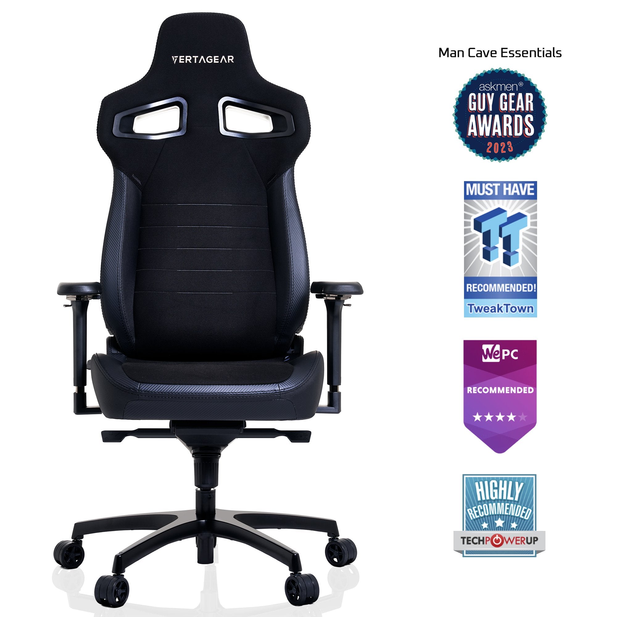 Silla Gaming Vertagear Pl4800  Negro/Carbono, Contourmax Lumbar, Vertaair, Hygennx Vg-Pl4800se_cb