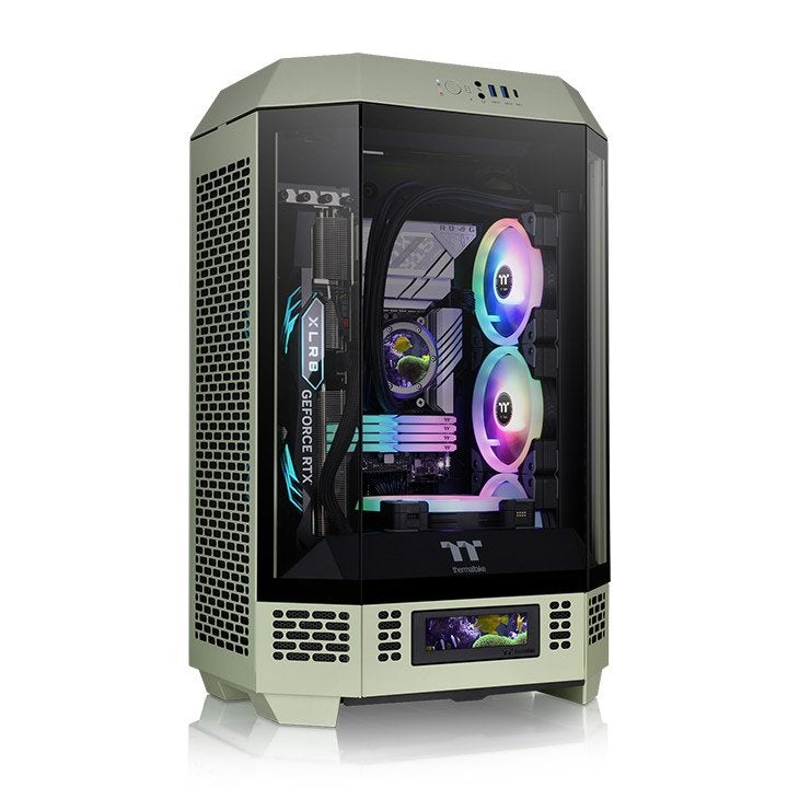 Caja Pc Thermaltake Ca-1y4-00sewn-00 Verde Claro