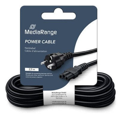 Mediarange Iec-Cable De Alimentación 2.5m Schuko Kleeblatt-Empalme C5