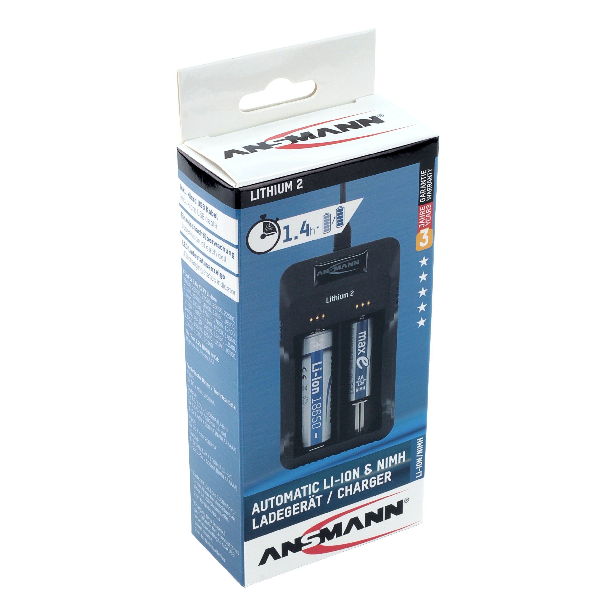 Ansmann 1001-0050 Cargador De Pilas Aa / Aaa