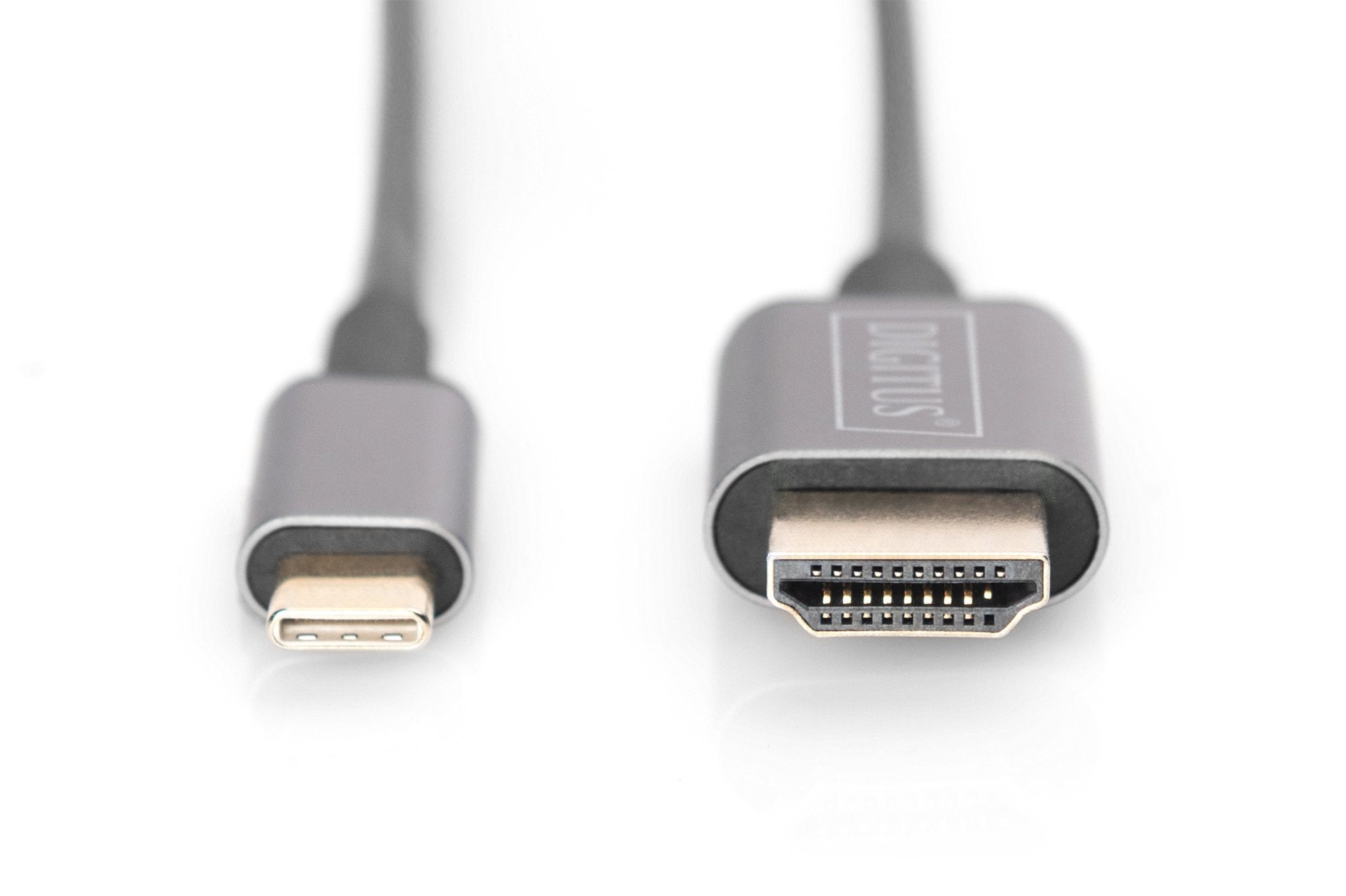 EAN 4016032465072 - Digitus DA-70821 adaptador de cable de vídeo 1,8 m USB Tipo C HDMI tipo A (Estándar) Gris imagen 3