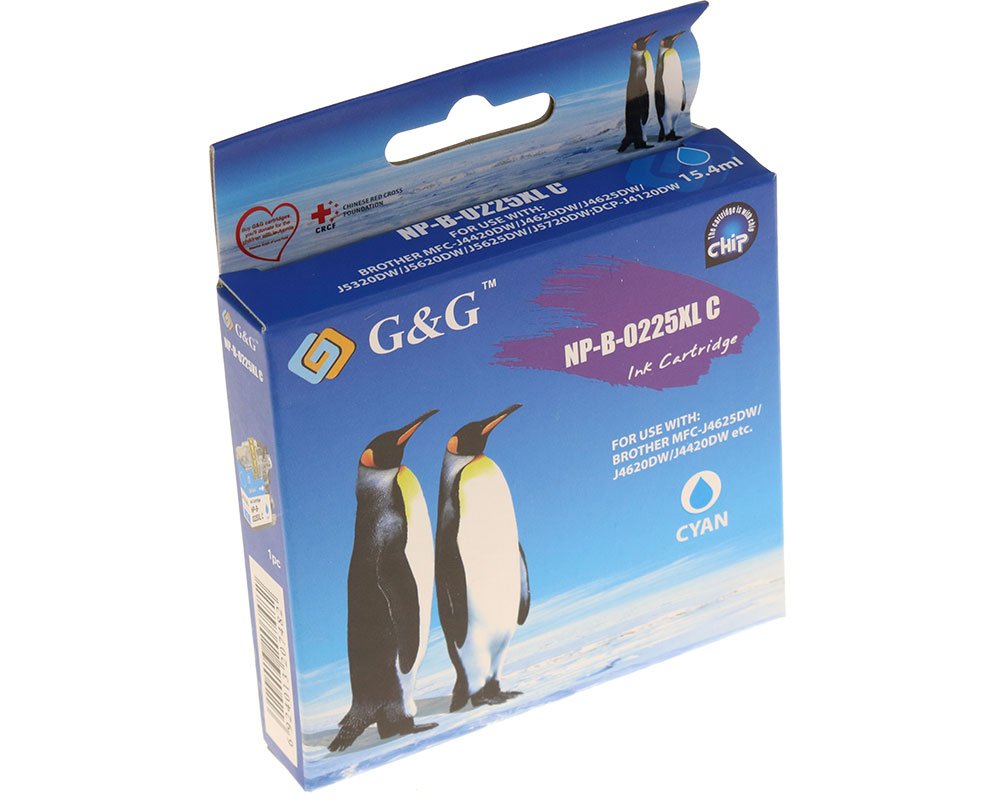 G&G Tintencartucho Compatible Con Brother Lc-225xlc Cyan
