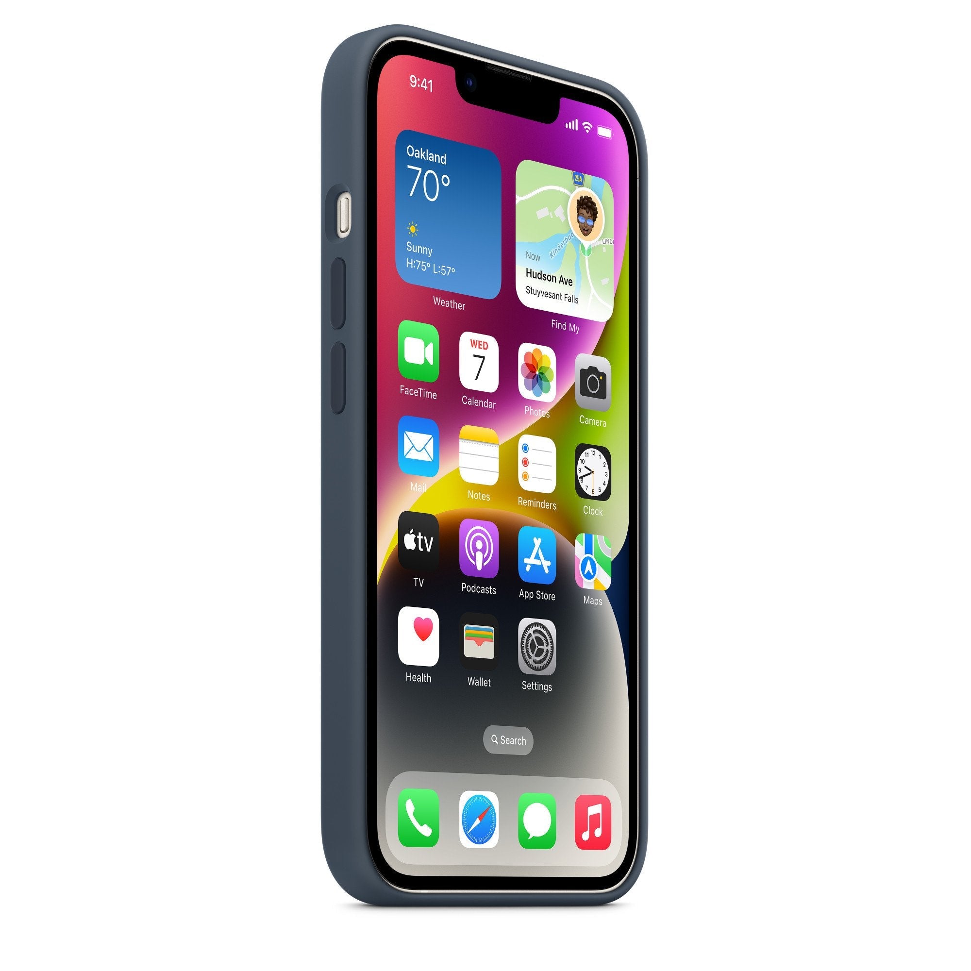Funda De Silicona Apple Con Magsafe Smartphone Azul Oscuro, Iphone 14 Mw5t3zm/A