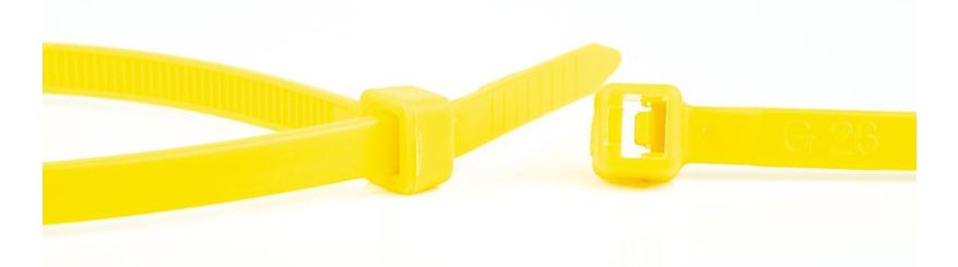 EAN 8717278571171 - WKK 110226471 presilla Brida reutilizable Plástico, Poliamida Amarillo 100 pieza(s) imagen 2