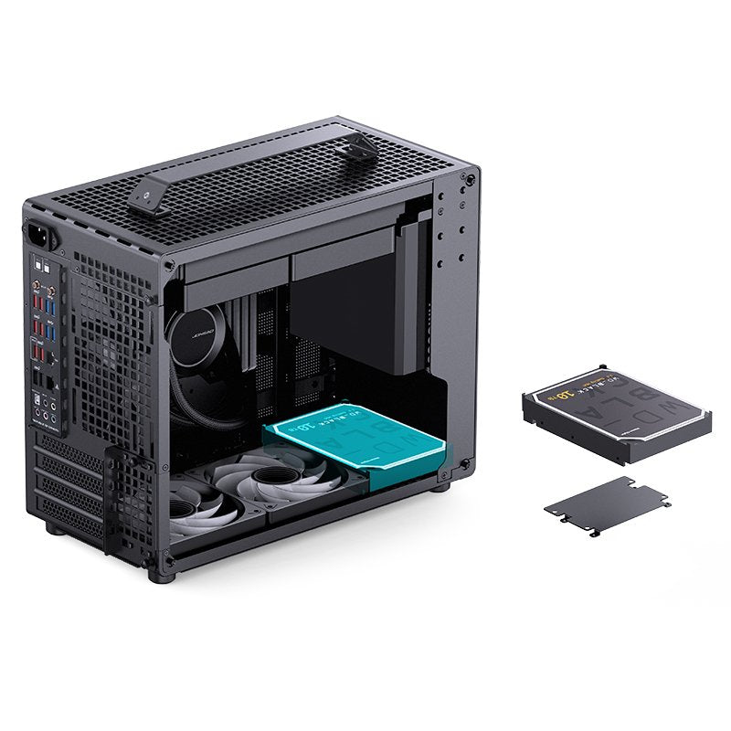 Jonsplus Z20 Micro-Atx Carcasa, Con Tragegriff - Negro