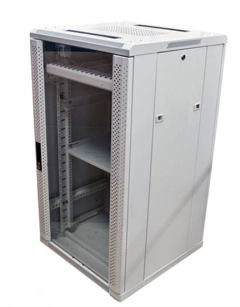 Allnet 19\"Schrank, 22he, B600/T 600mm, Glamür, Lichtgris, Snb-Serie,