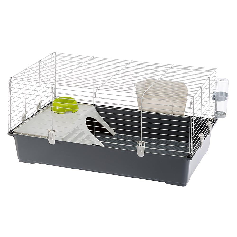 EAN 8010690101590 - Ferplast Rabbit 100 Cobaya, Rabit Gris, Blanco imagen 1