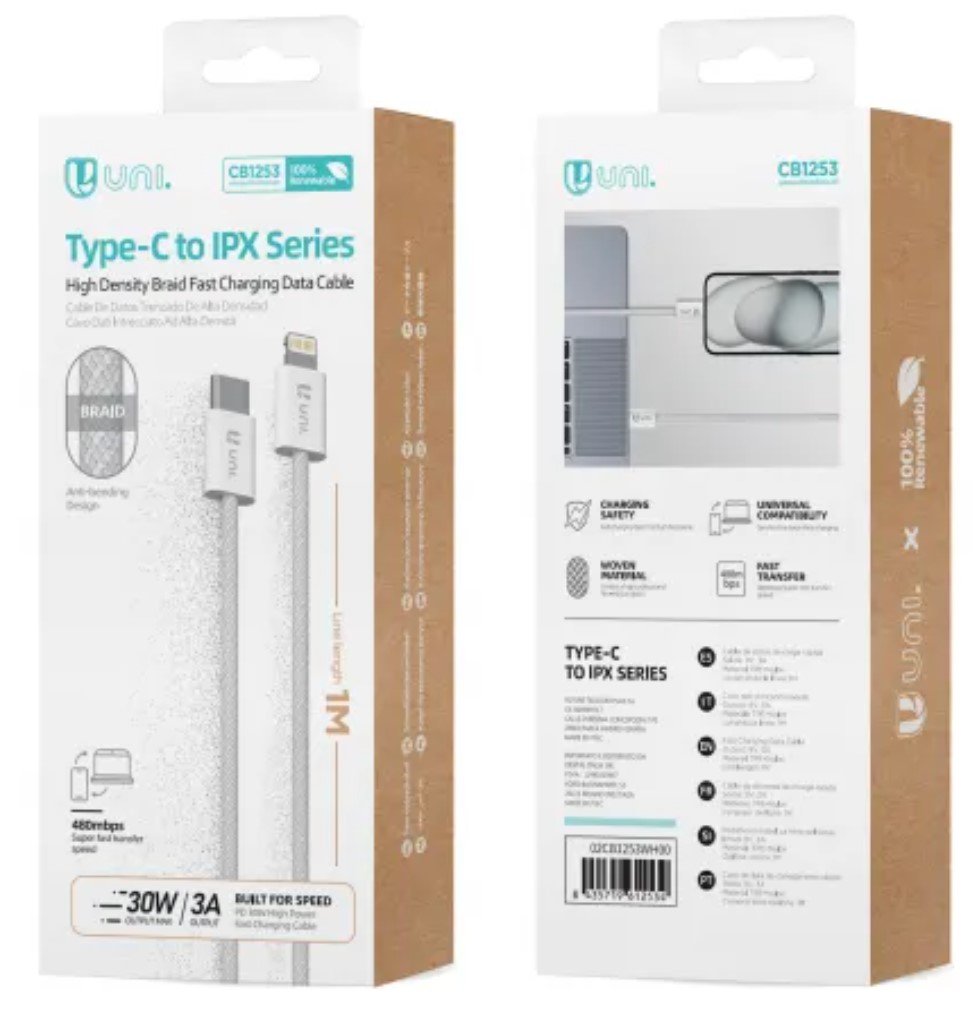 Cable Unico Usb Tipo(C) A Lightning 30w