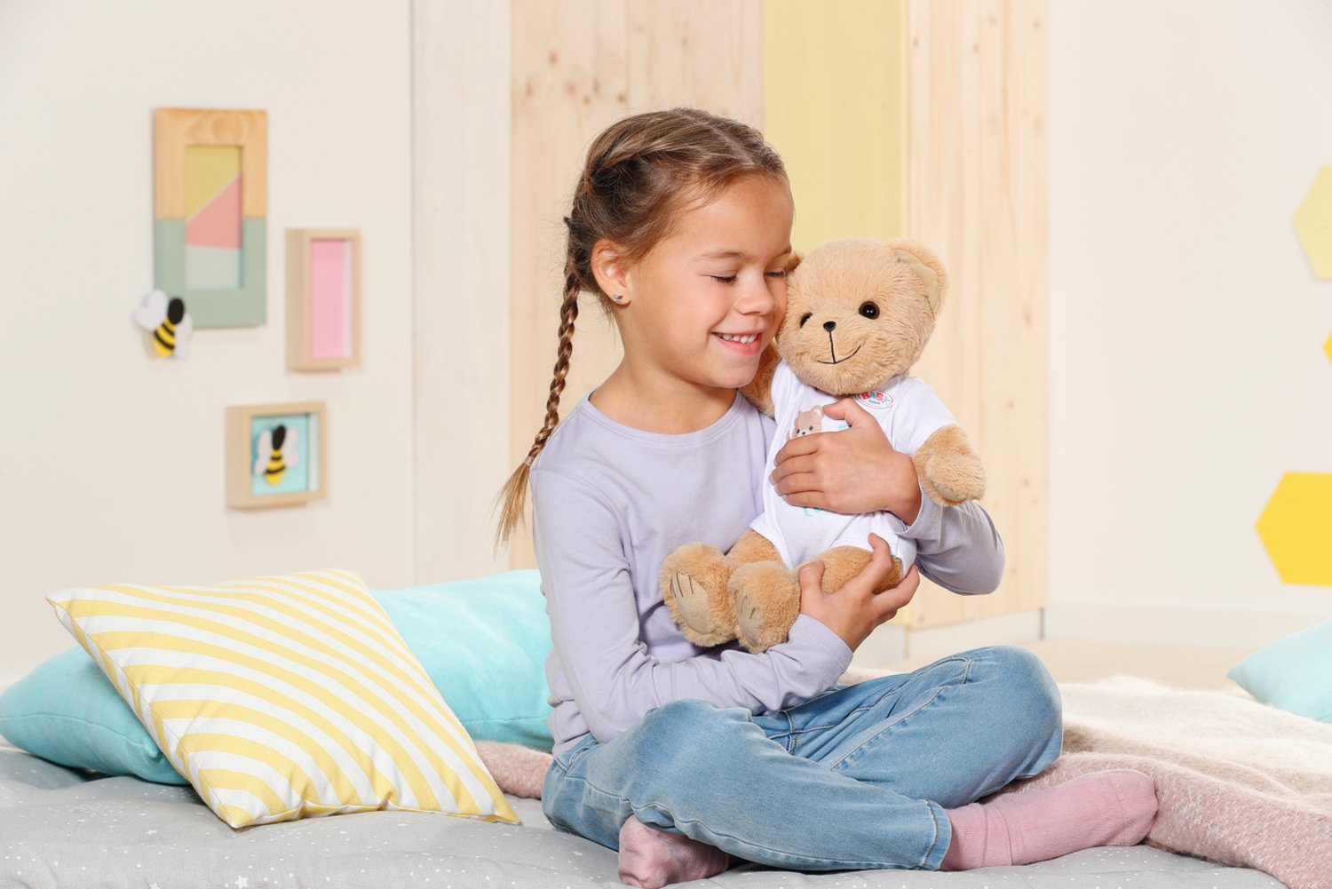Muñeco Peluche Osito Blanco Baby Born 36cm