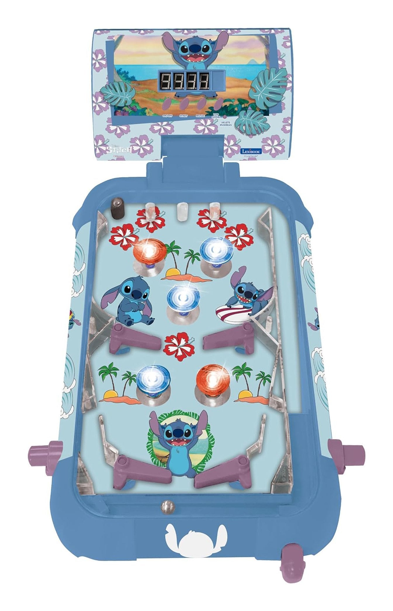 Juego Pinball De Mesa Electronico Stitch Disney
