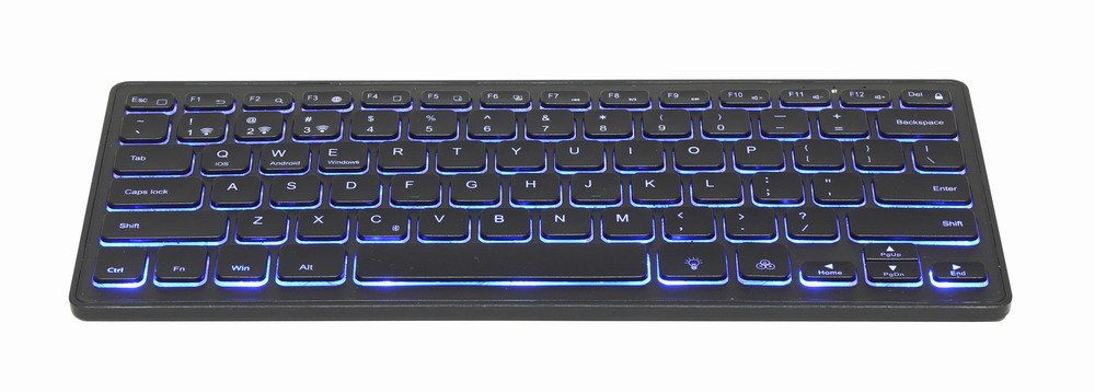 Teclado Alemán Gembird Kb-Btrgb-01-De Universal Bluetooth Qwertz Negro