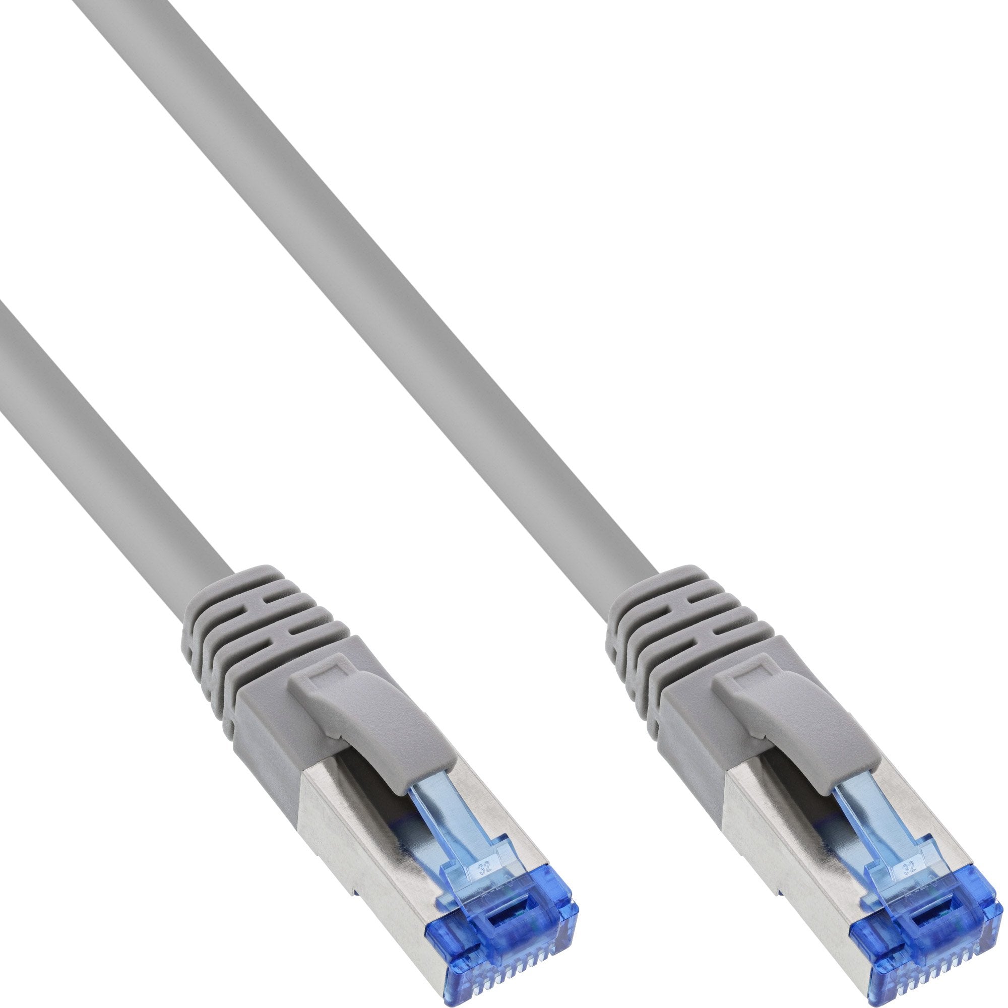 70 Piezas Bulk-Pack Inline Cable De Red S/Ftp Pimf Cat.6a Libre De Halógenos 500mhz Gris 1m