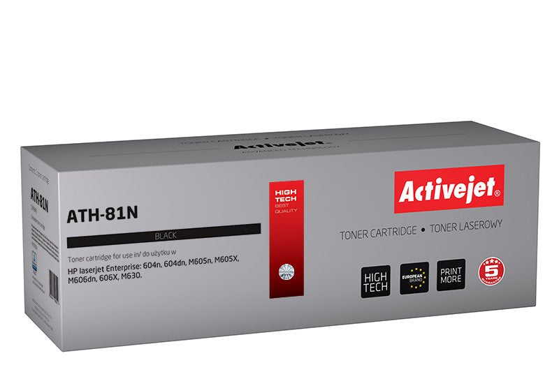Tóner Activejet Ath-81n (Reemplazo Para Hp 81a Cf281a - Supreme - 10500 Páginas - Negro)