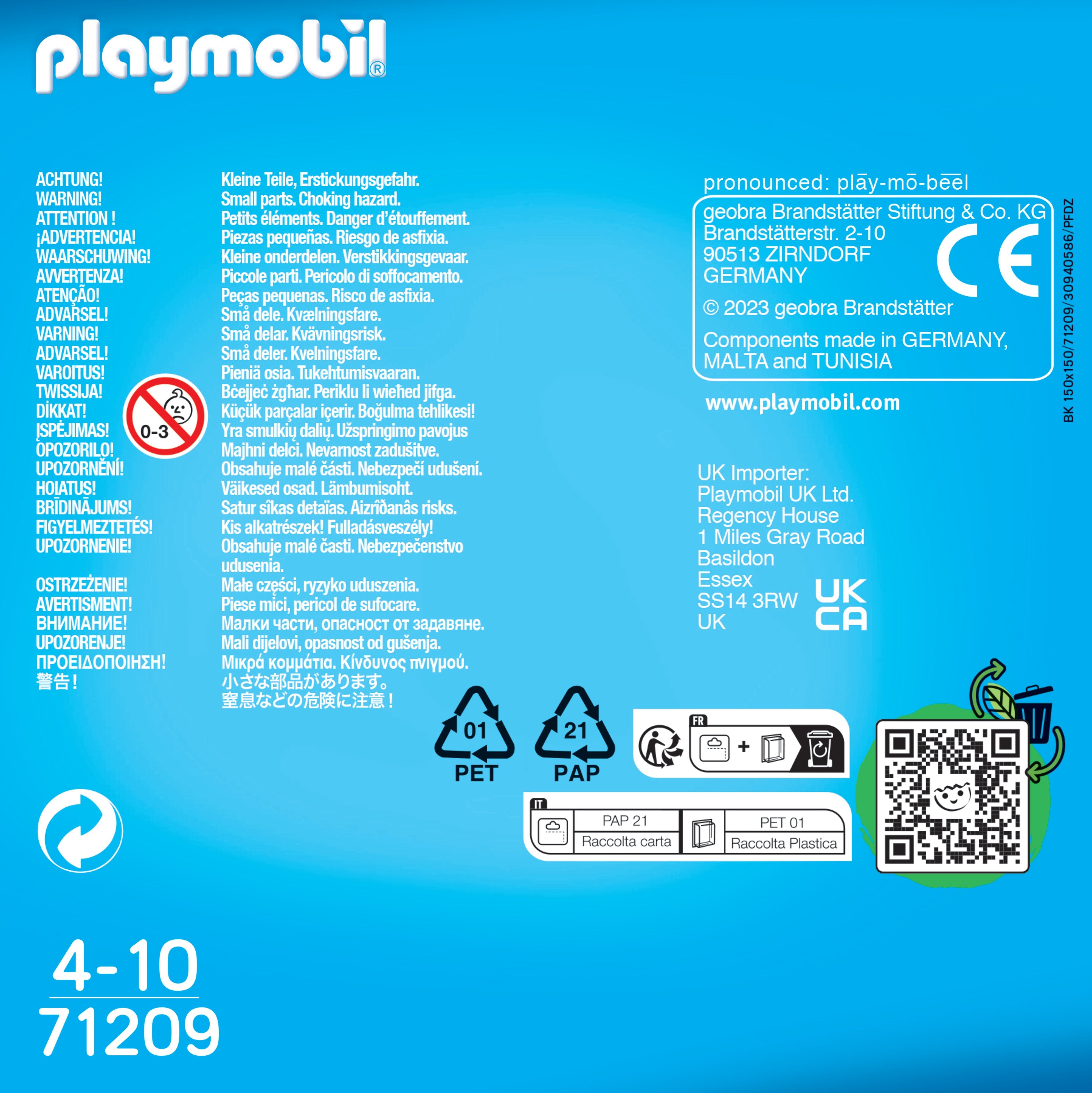 Playmobil 71209 Duopack Hocky Sobre Patrines Con Palos Y Disco.