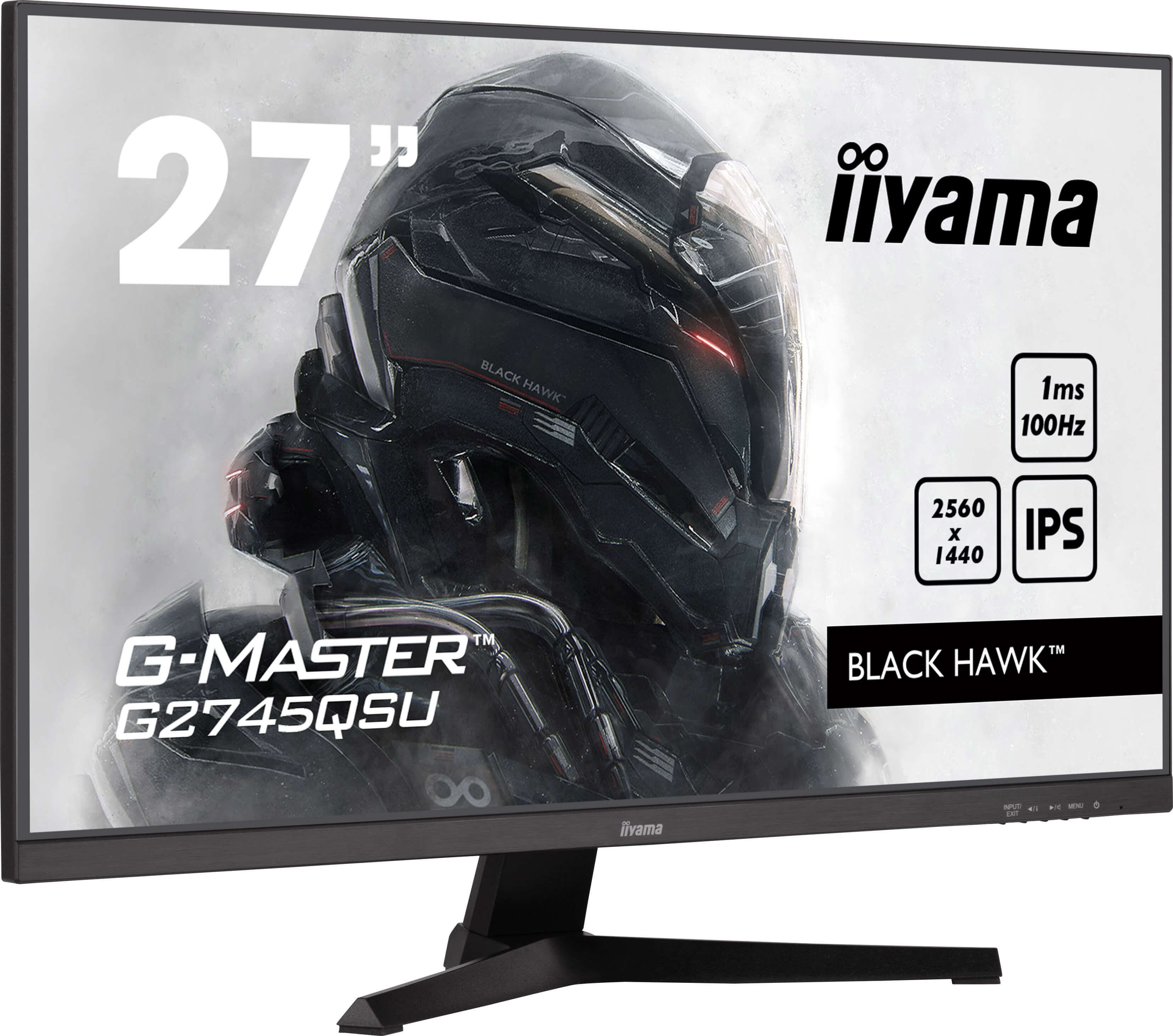 Monitor Gaming  Iiyama G-Master G2745qsu-B2 68,5 Cm 27", Negro Mate, Qhd, Ips, Adaptive-Sync G2745qsu-B2