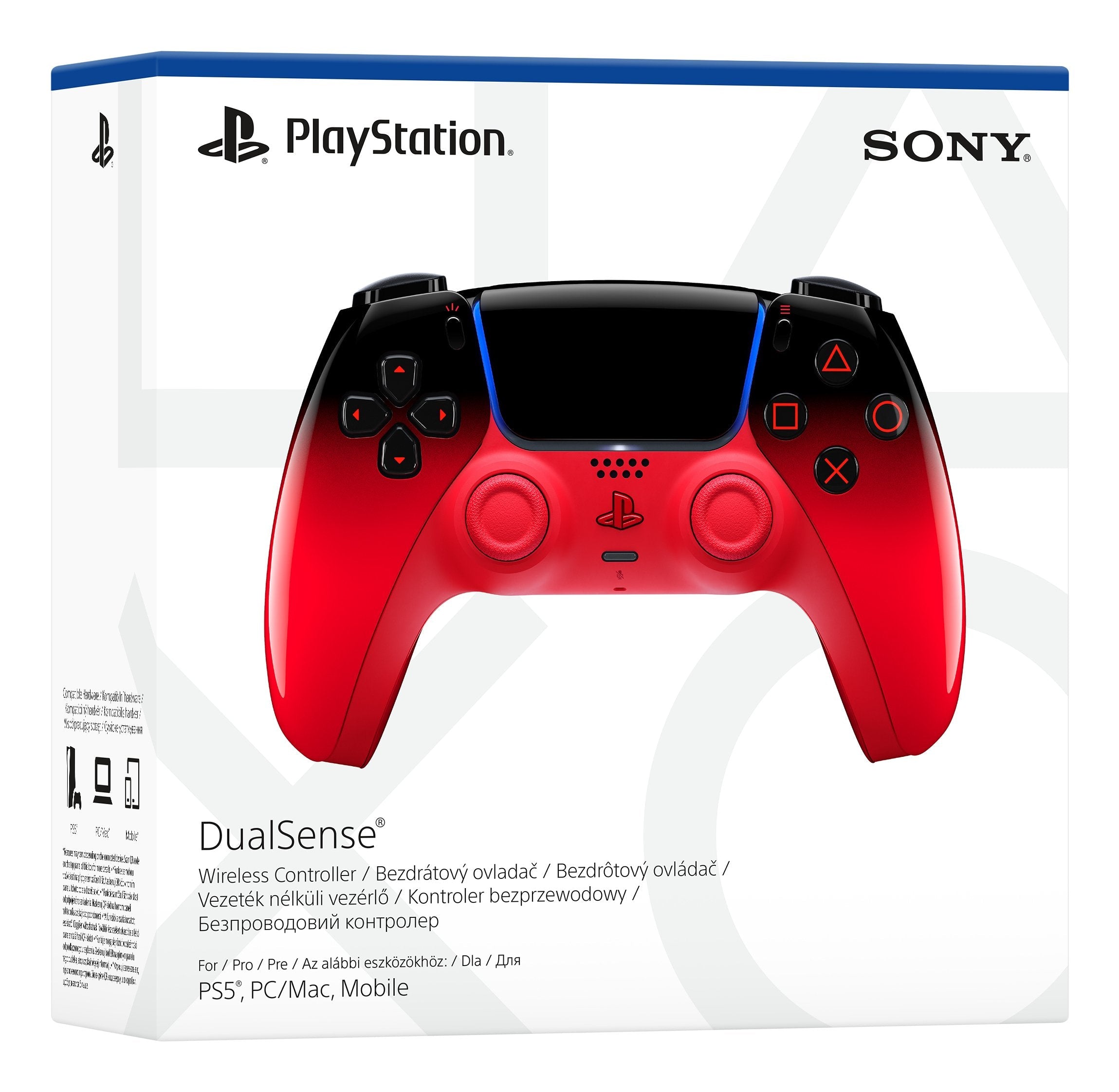 Mando Sony Ps5 Dualsense Techno Red Nueva Edición