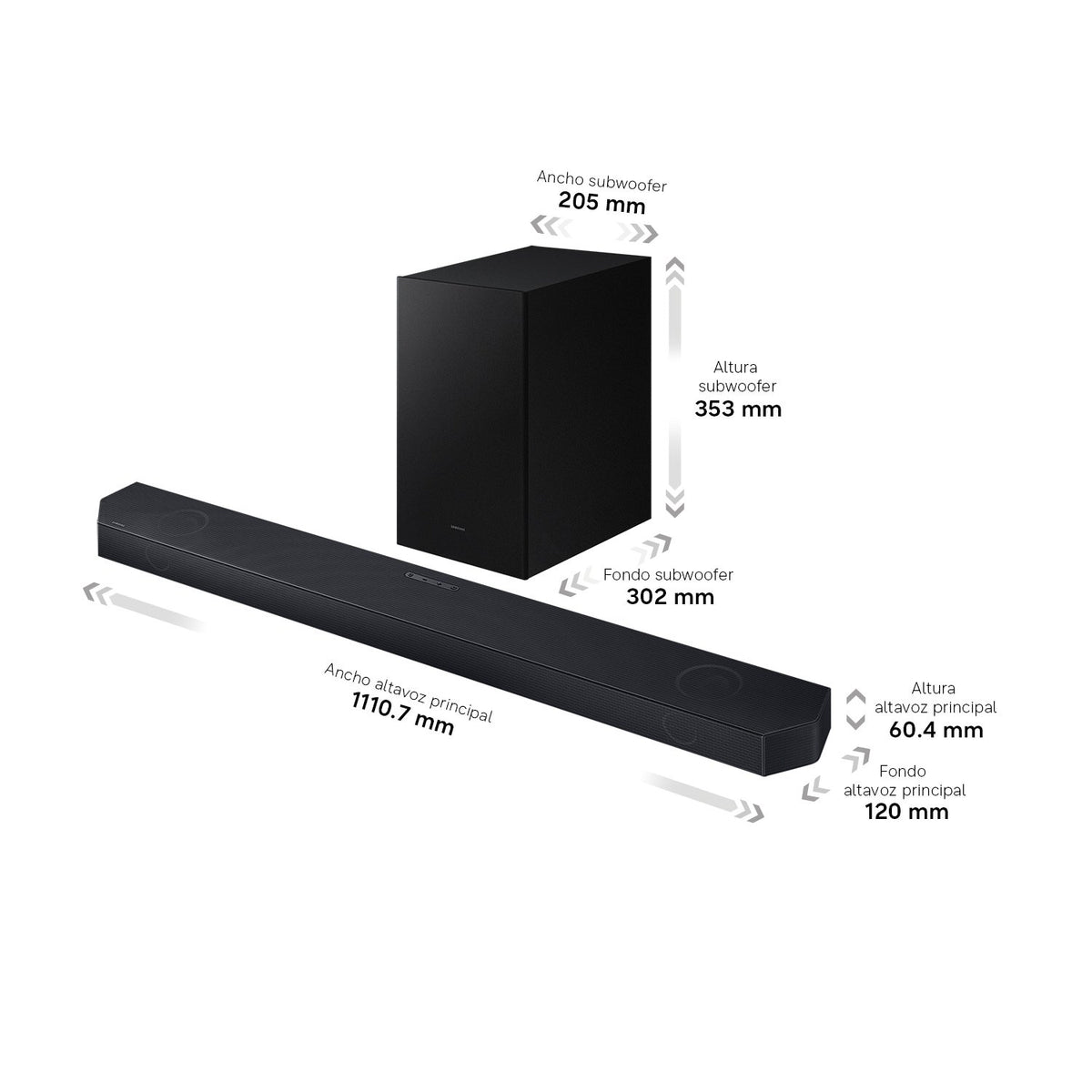 EAN 8806099014100 - Samsung HW-Q600H/XC altavoz soundbar Negro 3.1.2 canales 320 W imagen 11