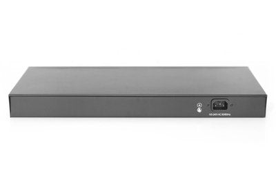 Digitus Dn-95312-1 Switch Gestionado Fast Ethernet (10/100) Negro, Plata Energía Sobre Ethernet (Poe)