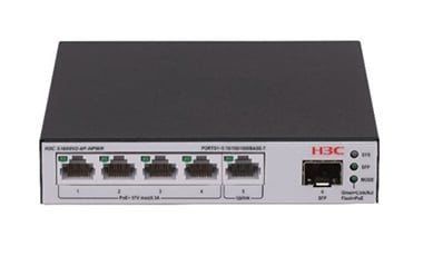 EAN 6934648057413 - H3C LS-1600V2-6P-HPWR-GL switch Gestionado L2 Gigabit Ethernet (10/100/1000) Energía sobre Ethernet (PoE) imagen 1